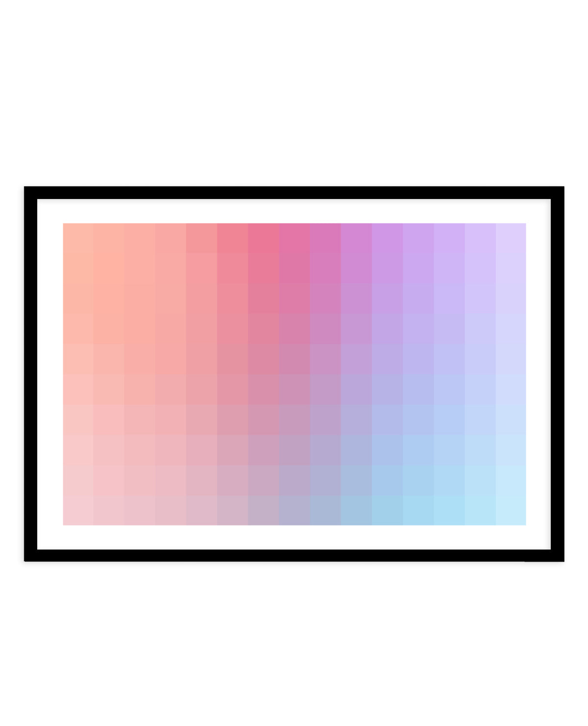 Pastel Gradient Blocks by amini54 | Art Print