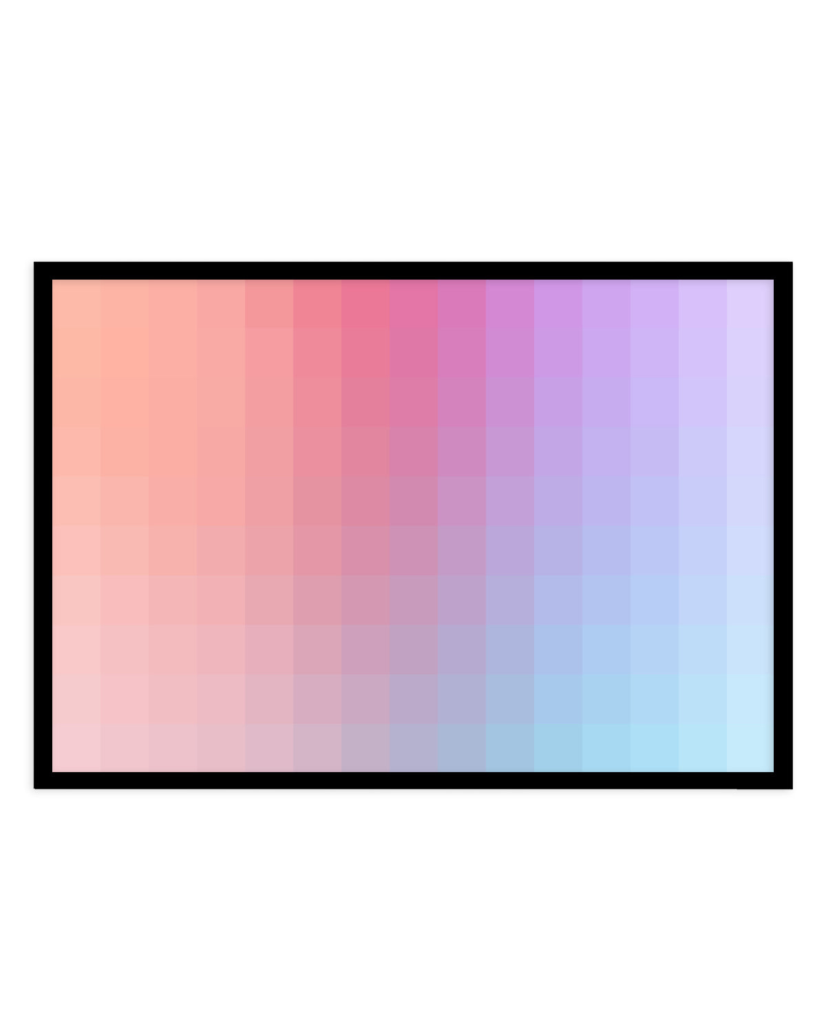 Pastel Gradient Blocks by amini54 | Art Print