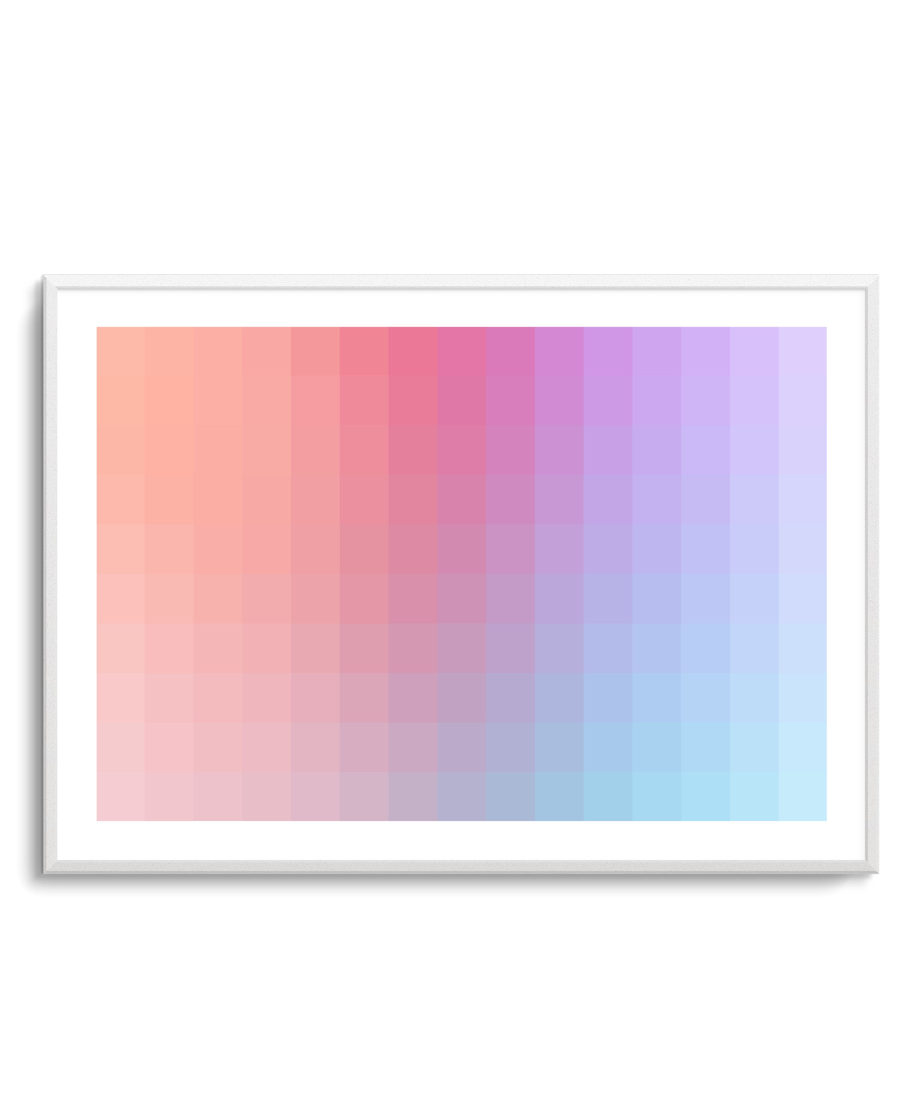 Pastel Gradient Blocks by amini54 | Art Print