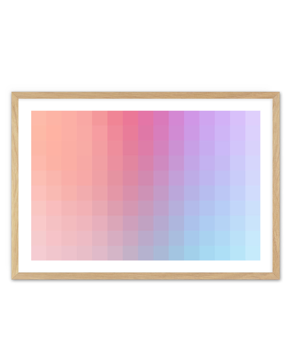 Pastel Gradient Blocks by amini54 | Art Print