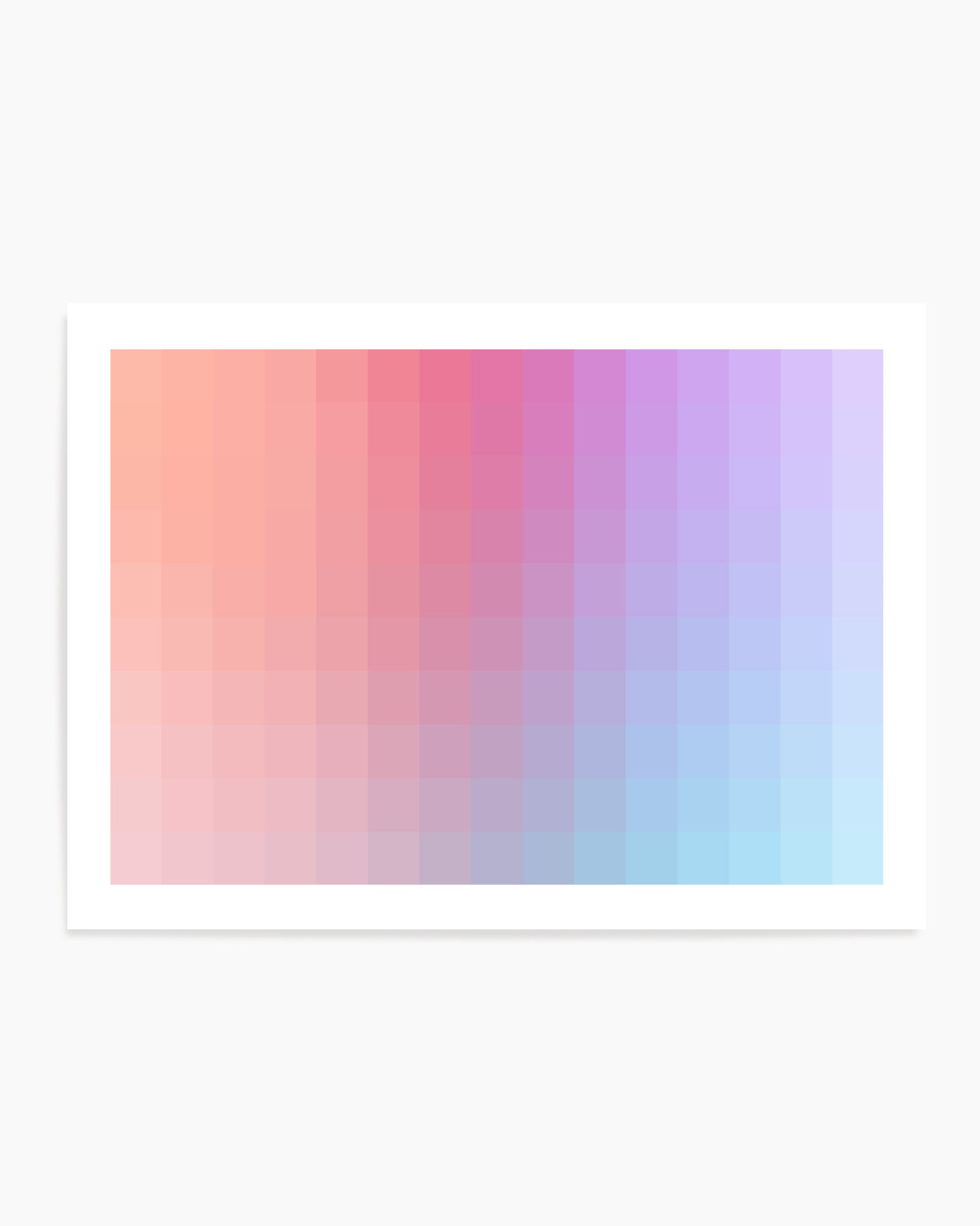 Pastel Gradient Blocks by amini54 | Art Print