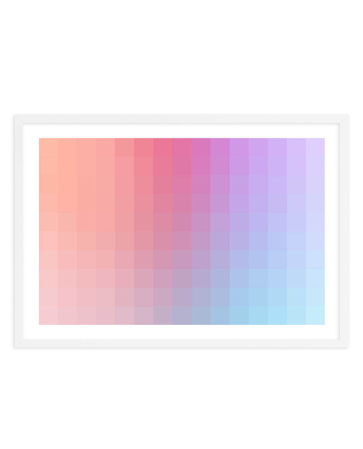 Pastel Gradient Blocks by amini54 | Art Print