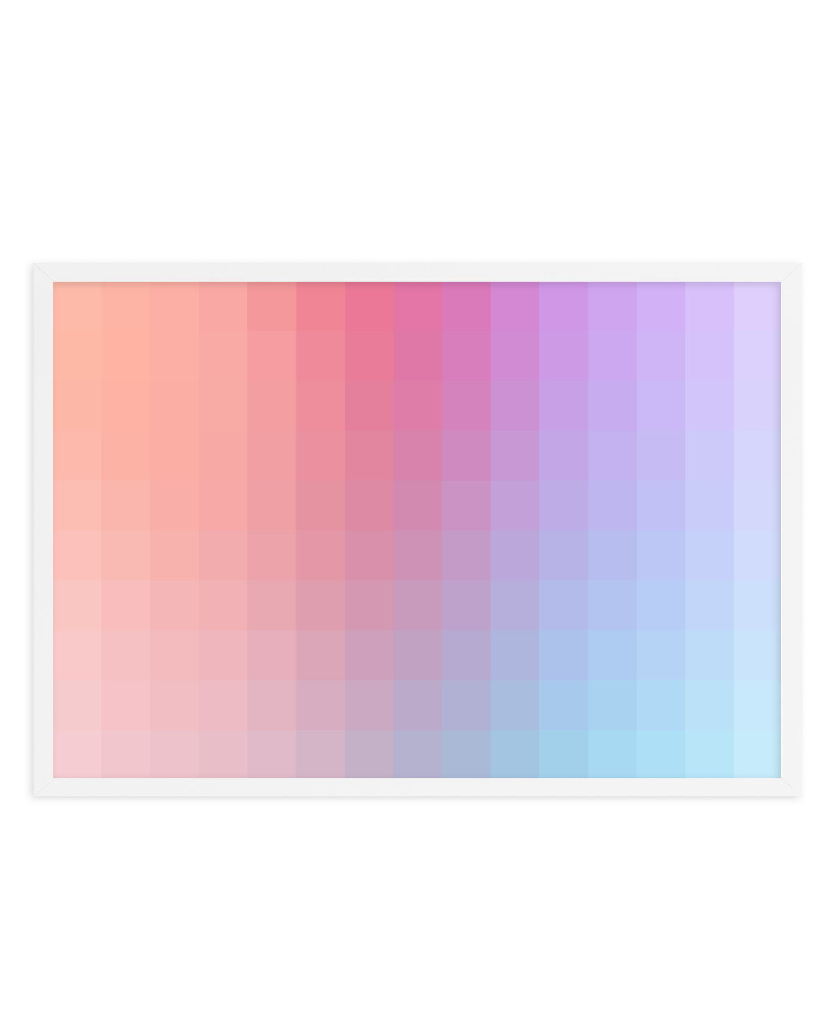 Pastel Gradient Blocks by amini54 | Art Print