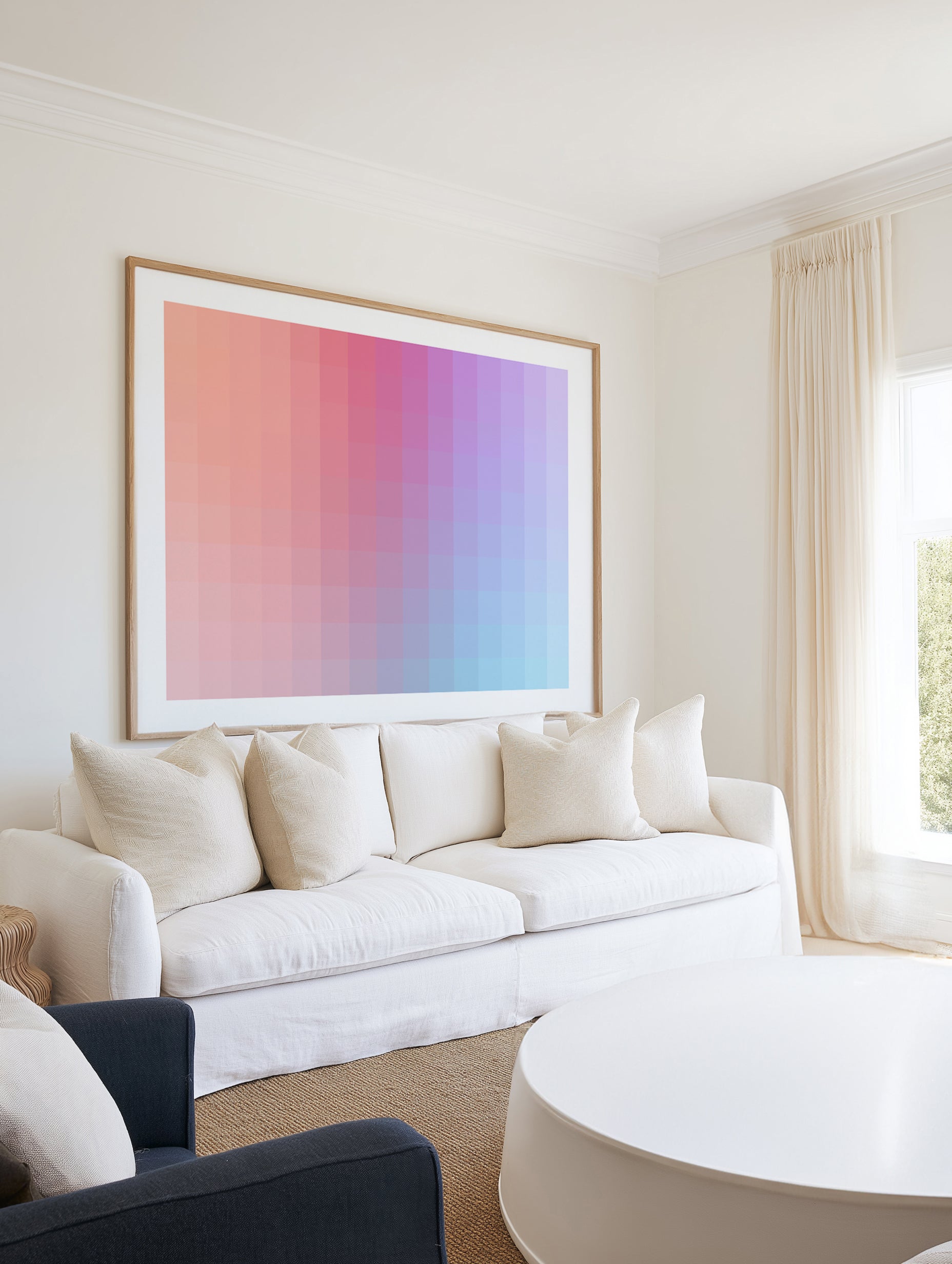 Pastel Gradient Blocks by amini54 | Art Print