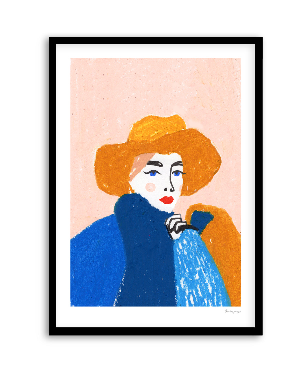 Pastel Lady by Laura Page | Art Print