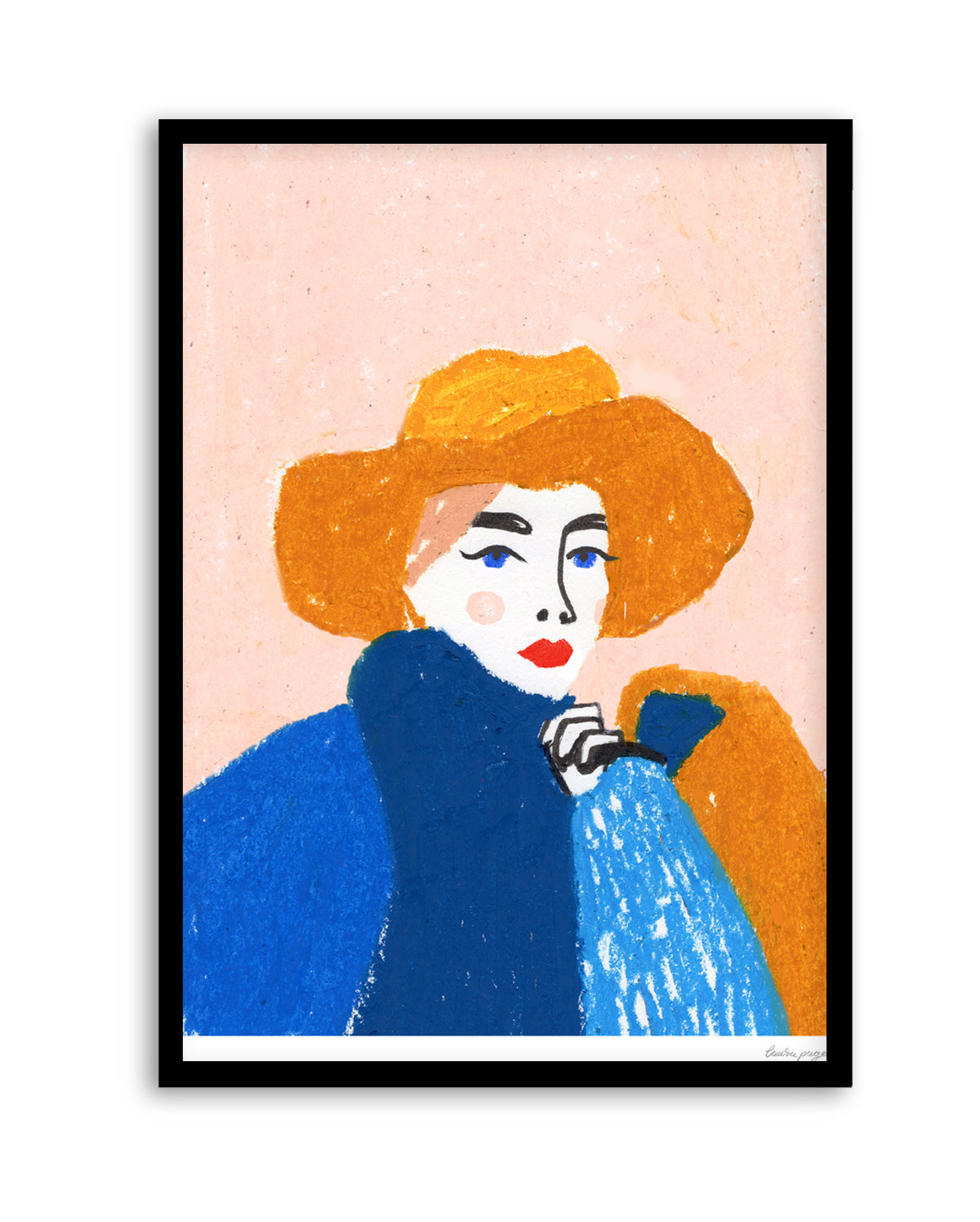 Pastel Lady by Laura Page | Art Print