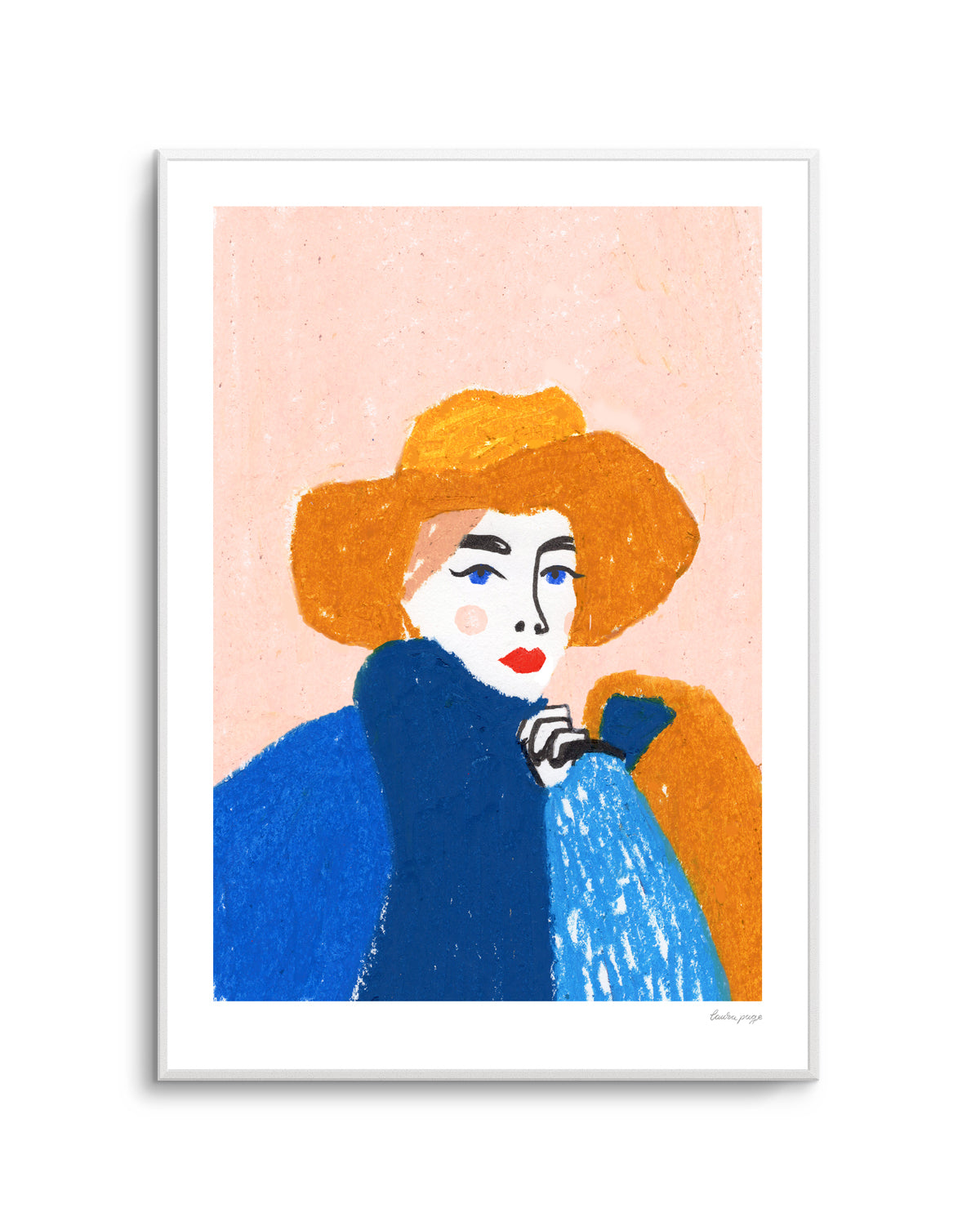 Pastel Lady by Laura Page | Art Print