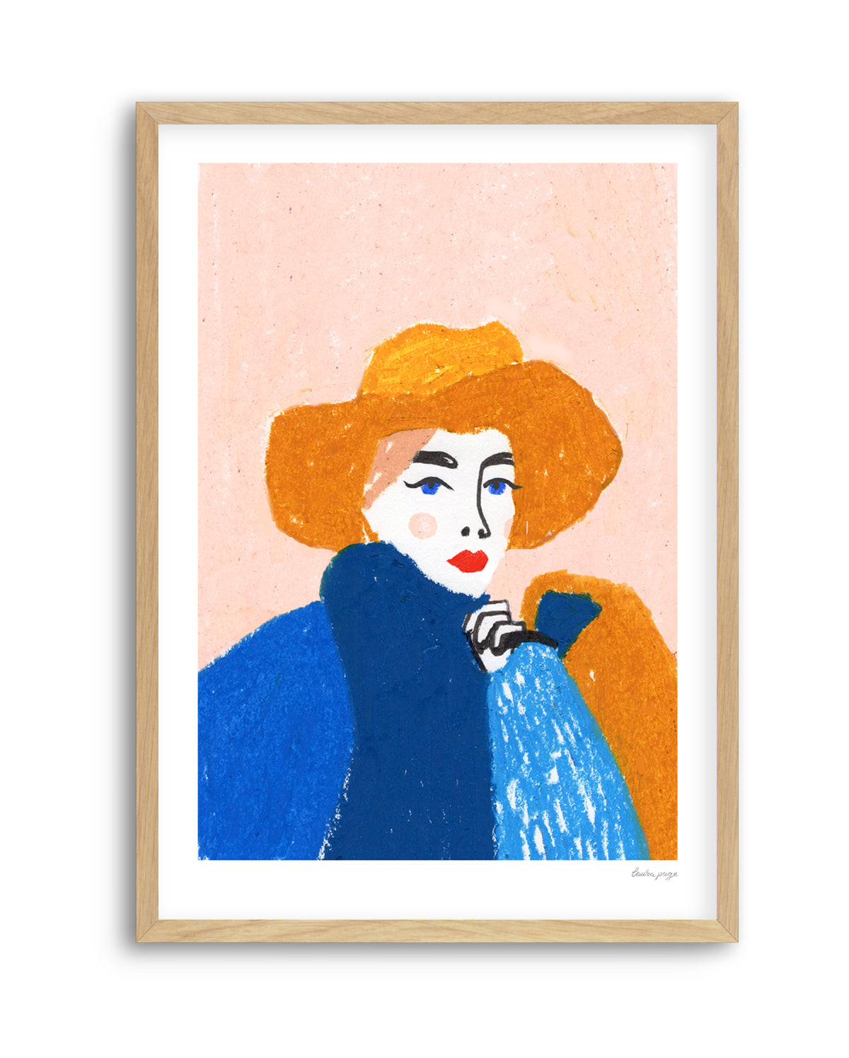 Pastel Lady by Laura Page | Art Print
