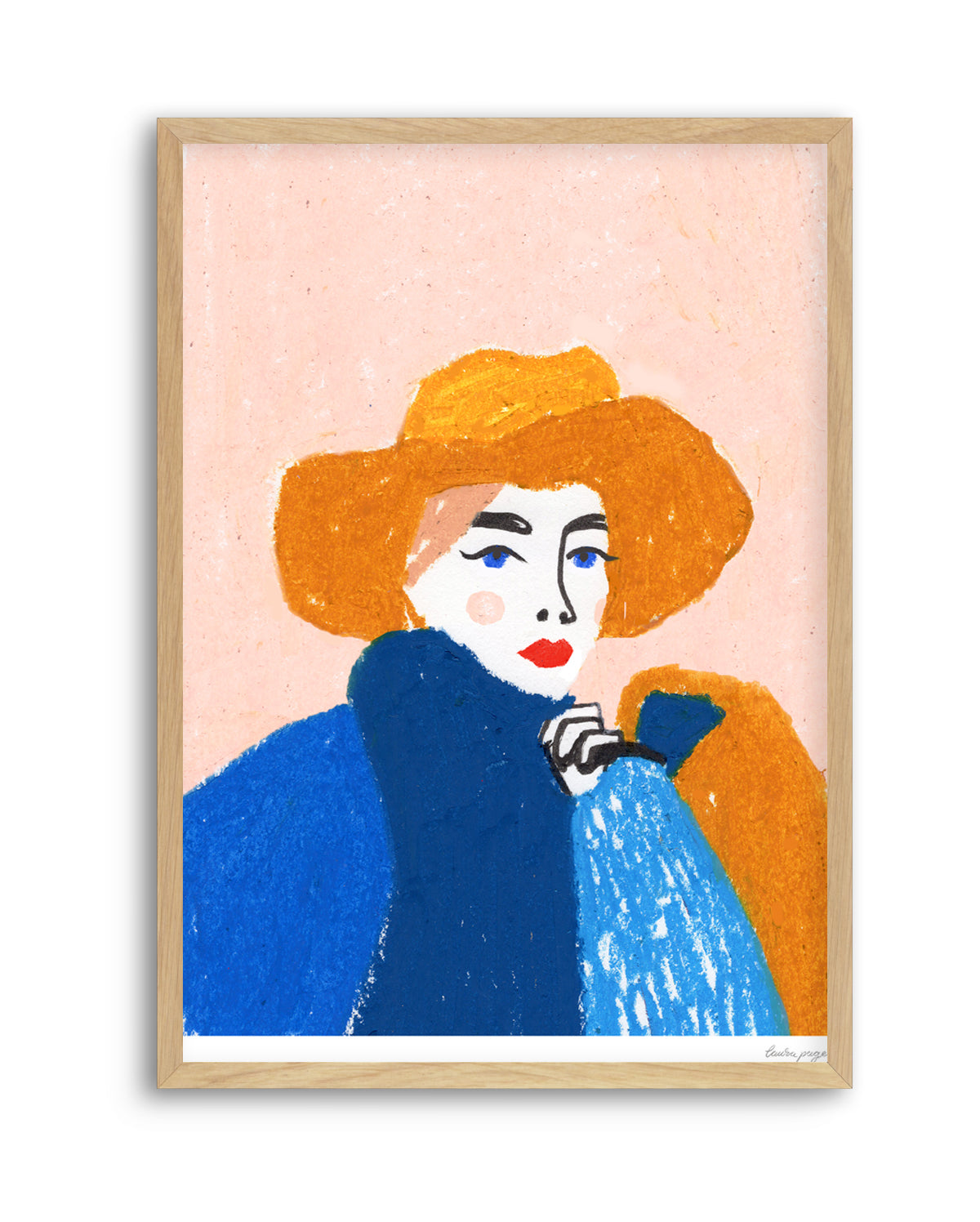 Pastel Lady by Laura Page | Art Print
