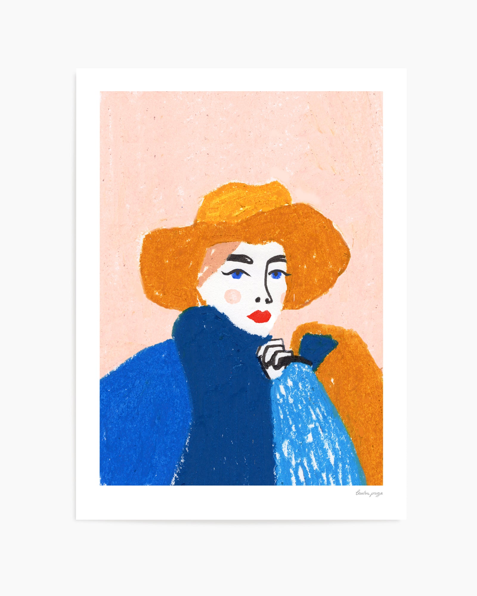 Pastel Lady by Laura Page | Art Print