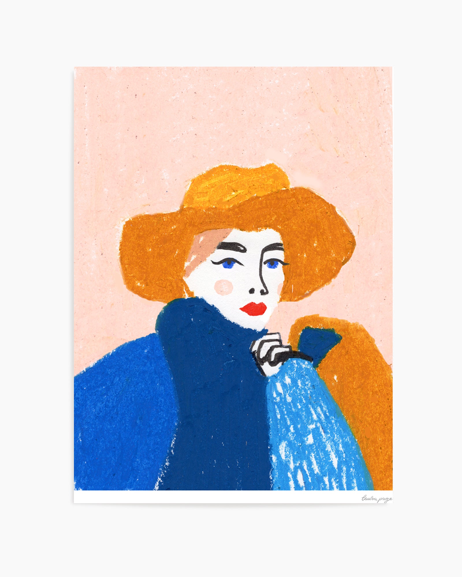 Pastel Lady by Laura Page | Art Print