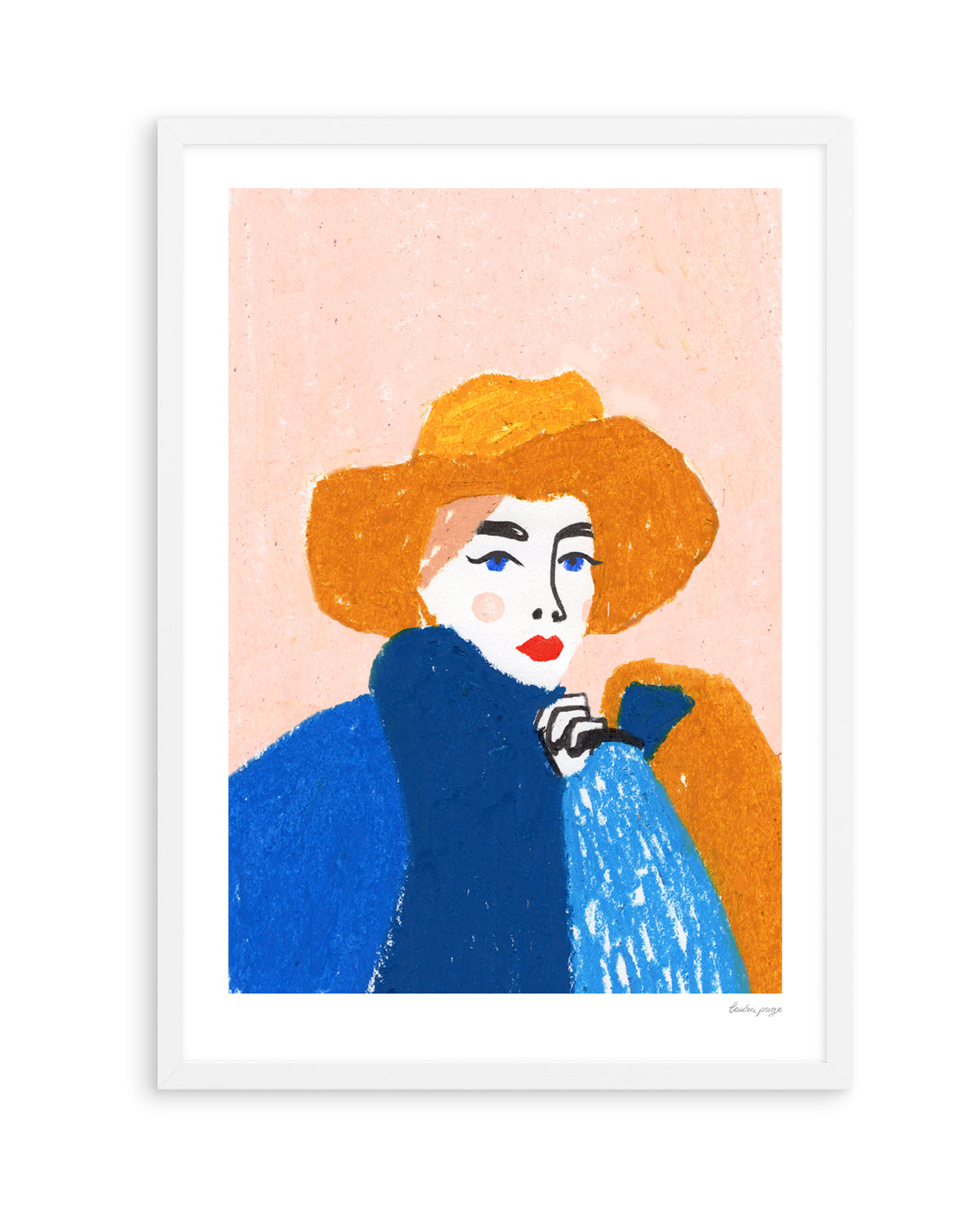 Pastel Lady by Laura Page | Art Print