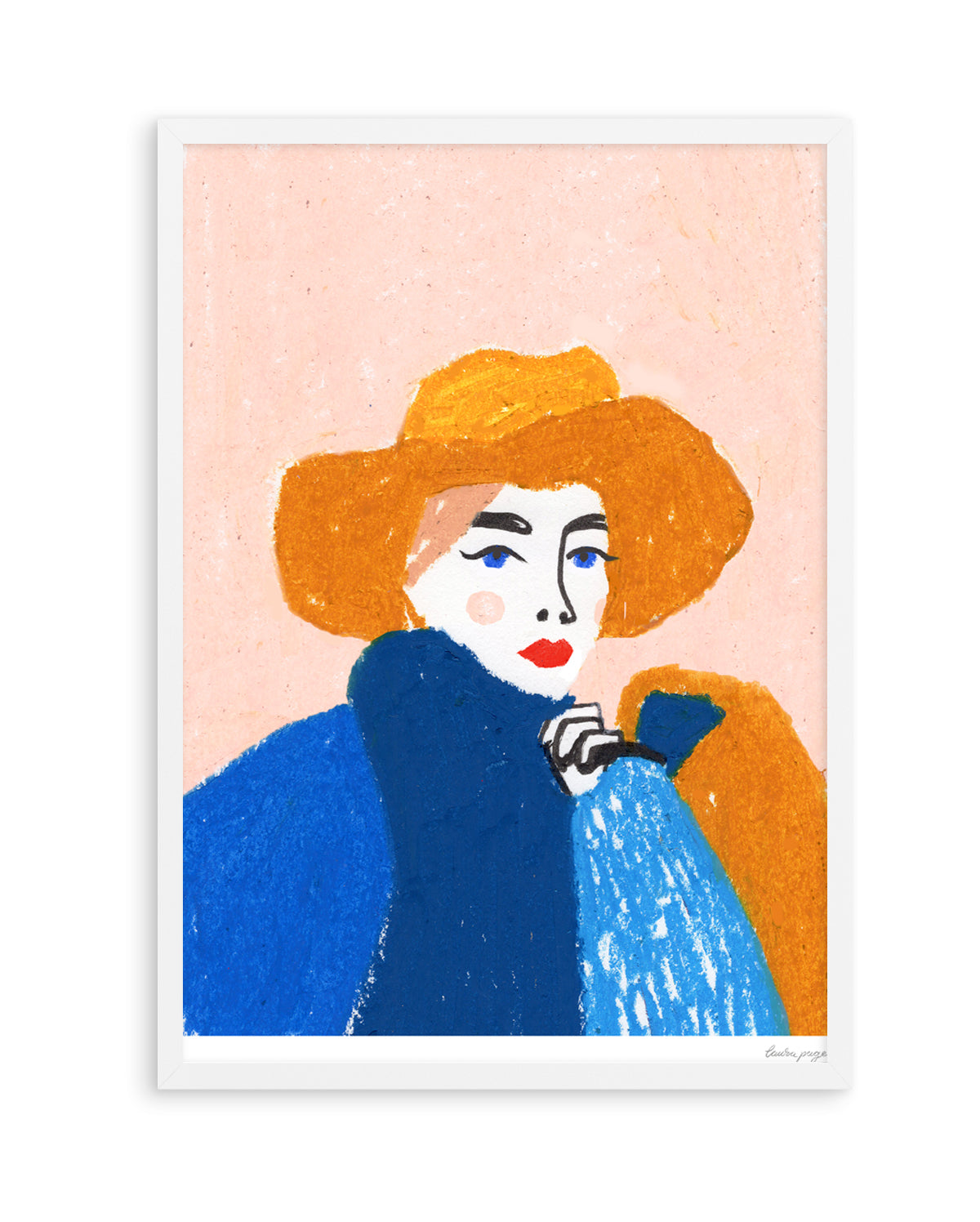 Pastel Lady by Laura Page | Art Print