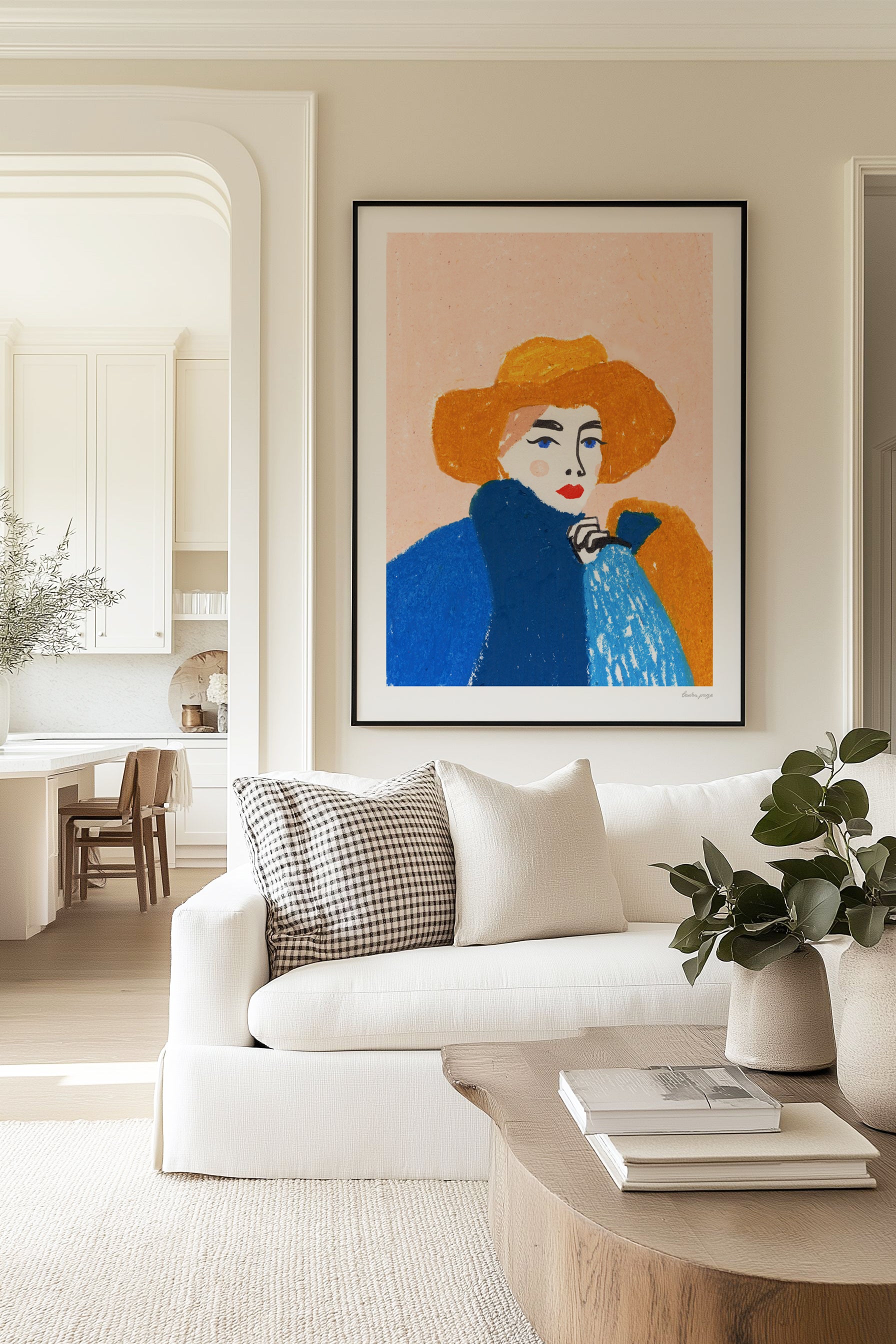 Pastel Lady by Laura Page | Art Print
