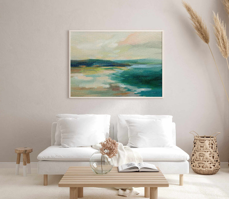 Pastel Lake Crop | Art Print from Olive et Oriel where you can shop wallpaper and artworks online