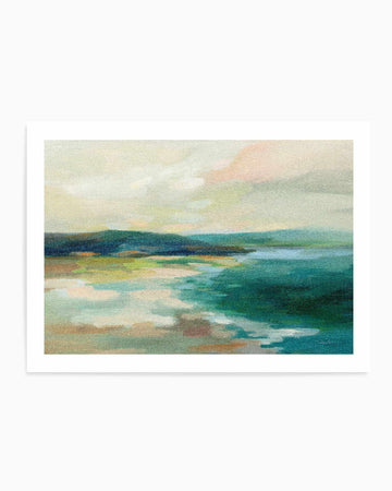 Pastel Lake Crop | Art Print from Olive et Oriel where you can shop wallpaper and artworks online