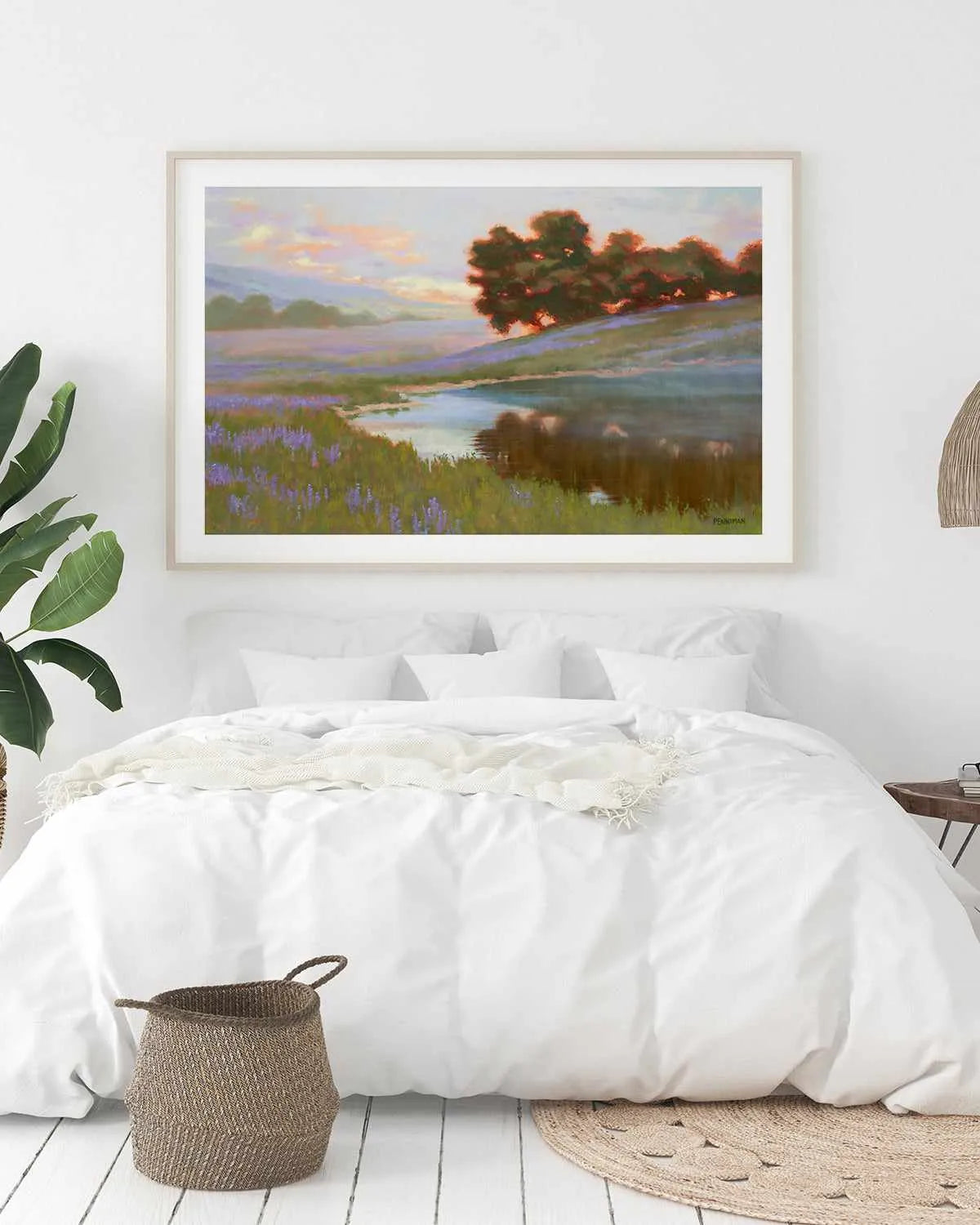 Pastel Lupin by Ed Penniman Art Print from Olive et Oriel where you can shop wallpaper and artworks online