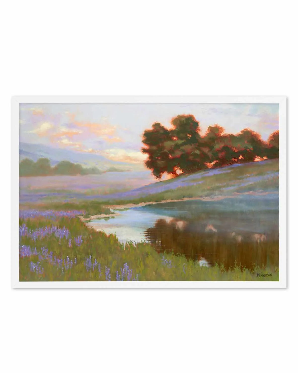 Pastel Lupin by Ed Penniman Art Print from Olive et Oriel where you can shop wallpaper and artworks online