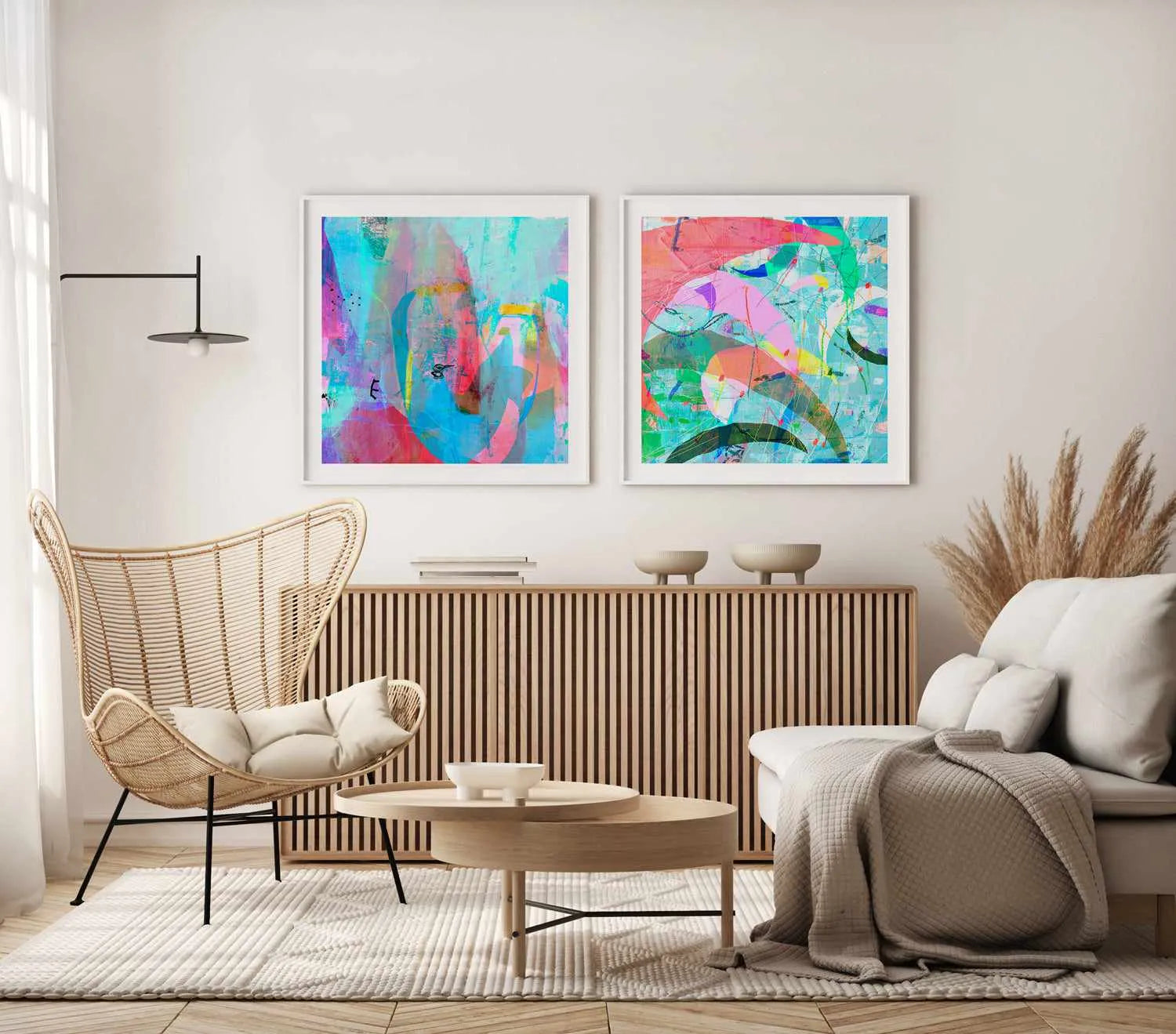 Pastel Neon I by Antonia Tzenova Art Print from Olive et Oriel where you can shop wallpaper and artworks online