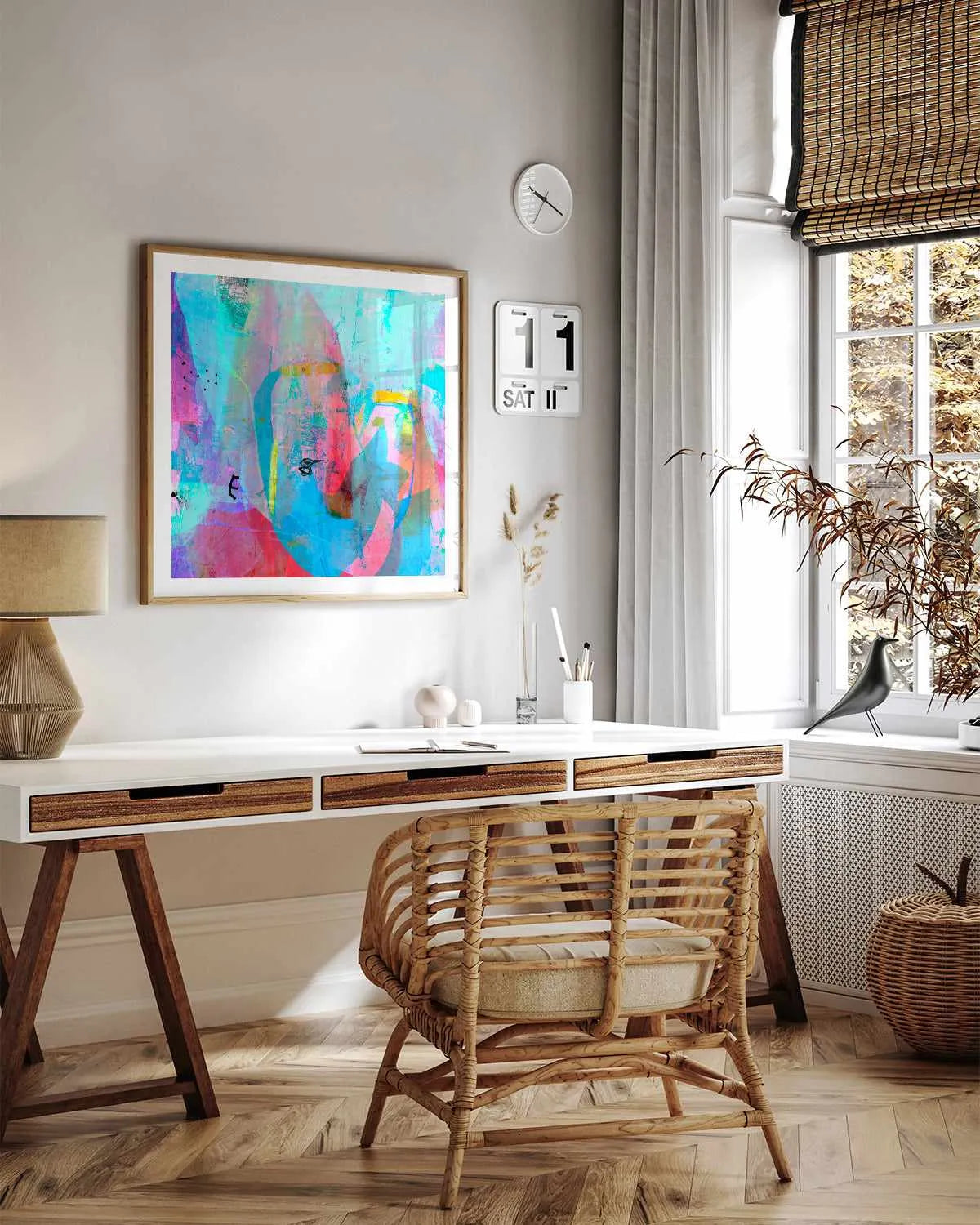 Pastel Neon I by Antonia Tzenova Art Print from Olive et Oriel where you can shop wallpaper and artworks online