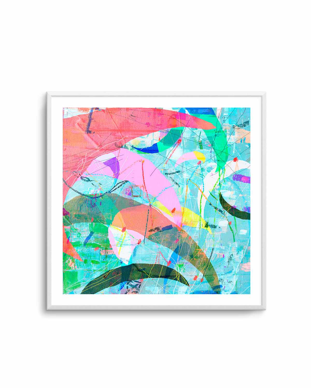 Pastel Neon II by Antonia Tzenova Art Print