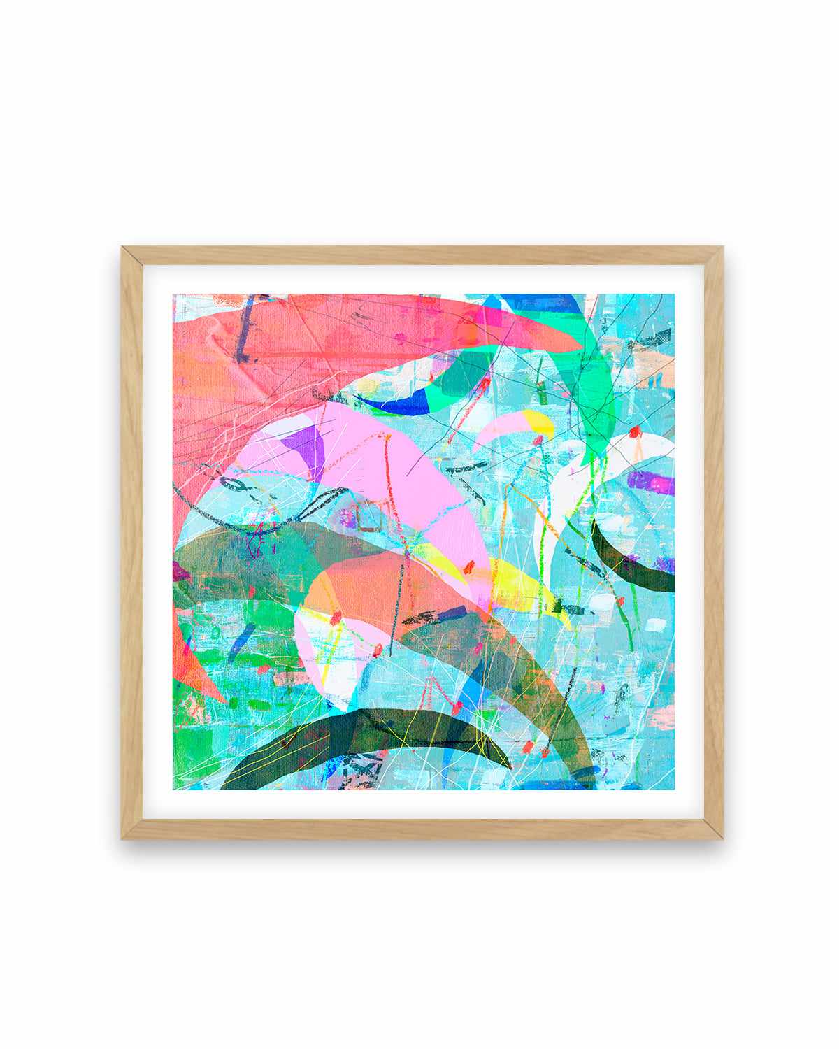 Pastel Neon II by Antonia Tzenova Art Print