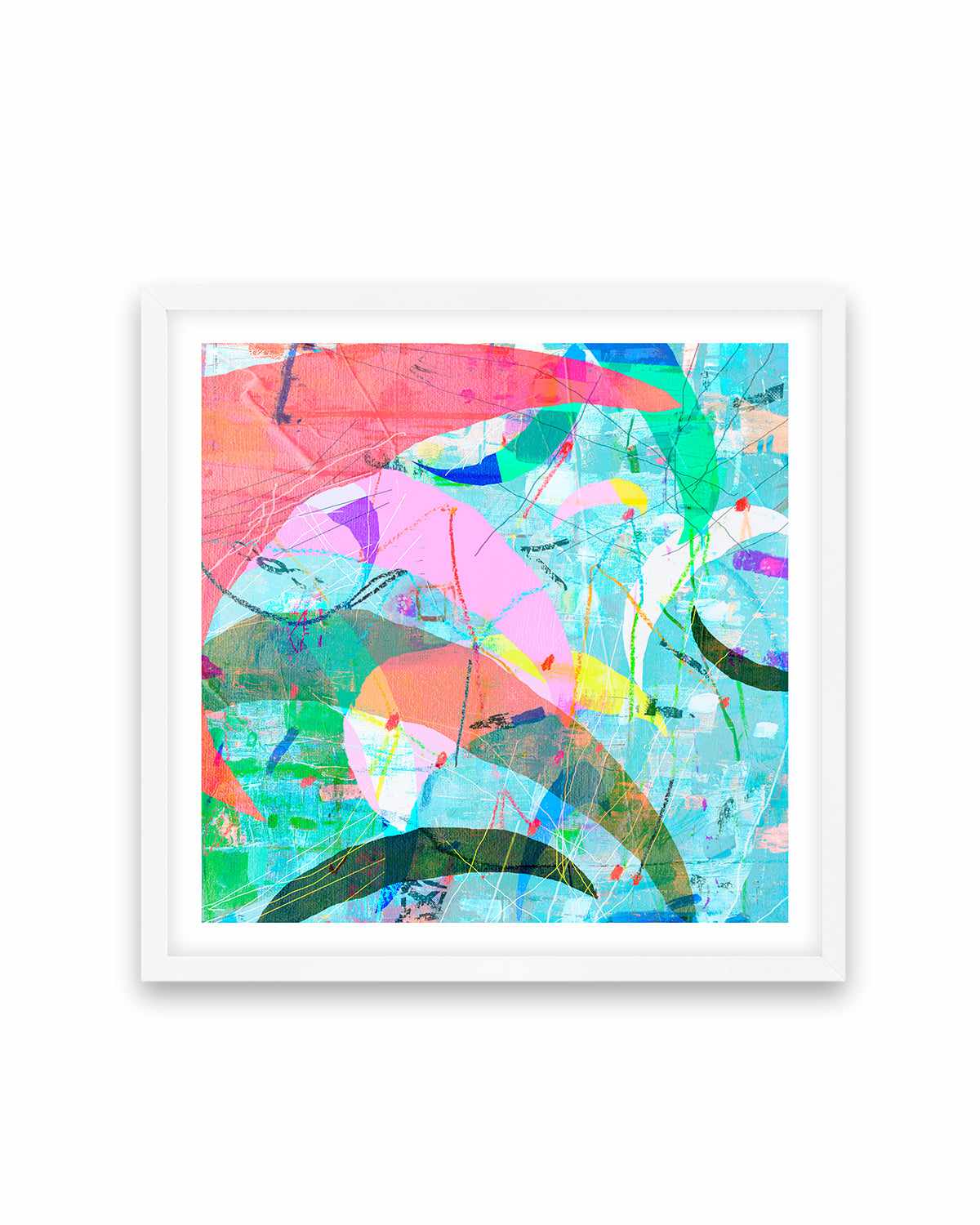 Pastel Neon II by Antonia Tzenova Art Print