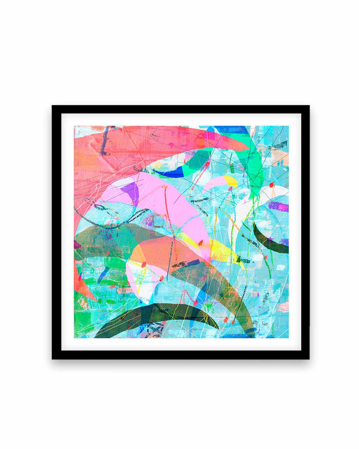 Pastel Neon II by Antonia Tzenova Art Print