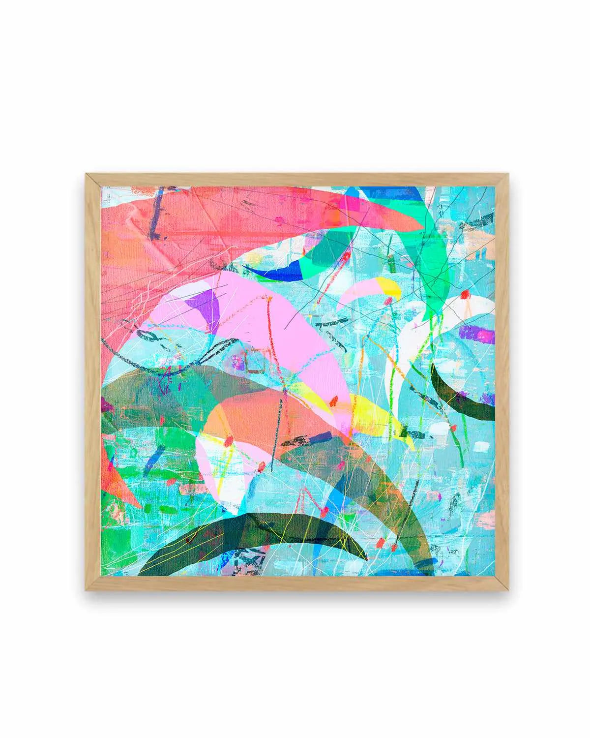 Pastel Neon II by Antonia Tzenova Art Print from Olive et Oriel where you can shop wallpaper and artworks online