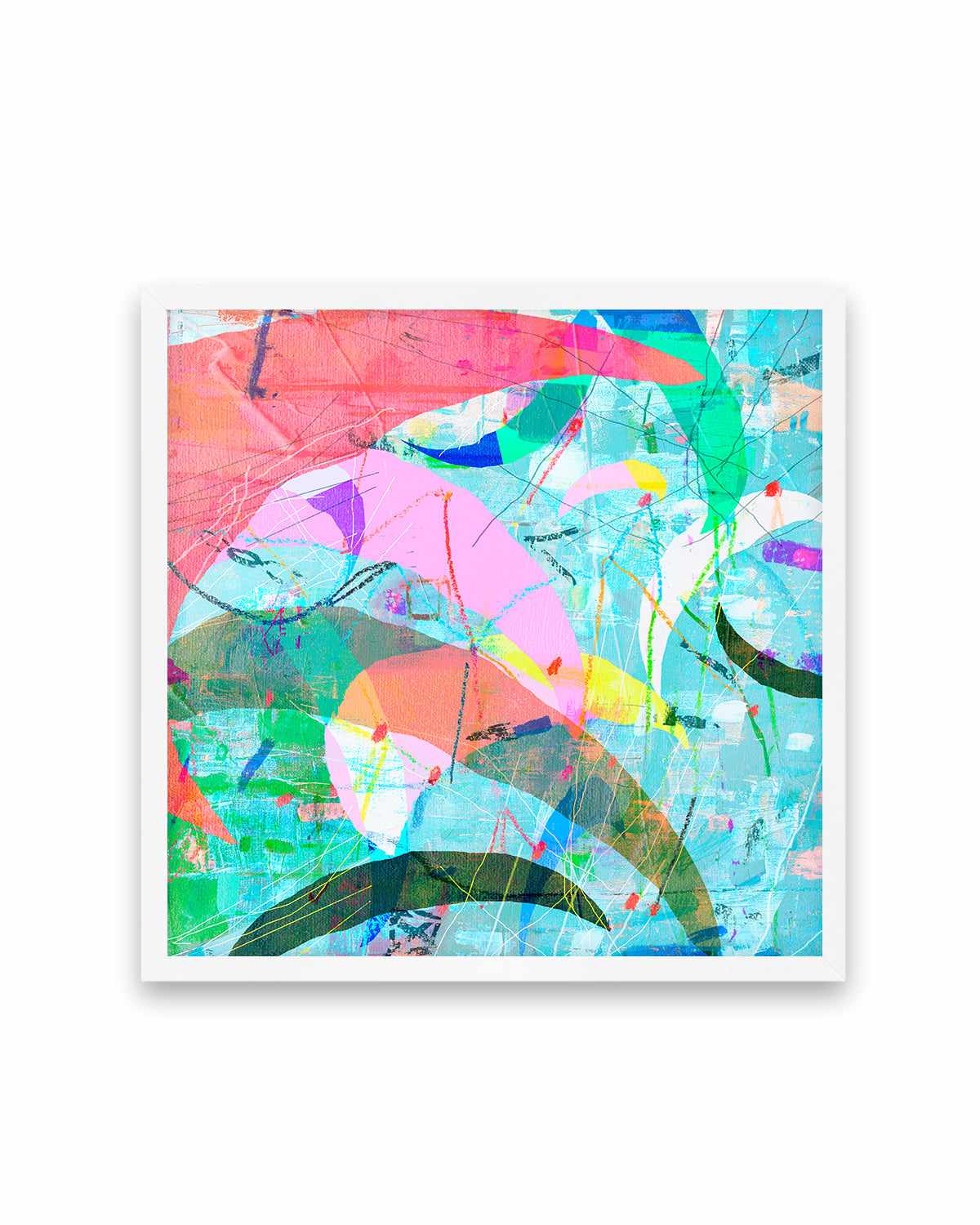 Pastel Neon II by Antonia Tzenova Art Print