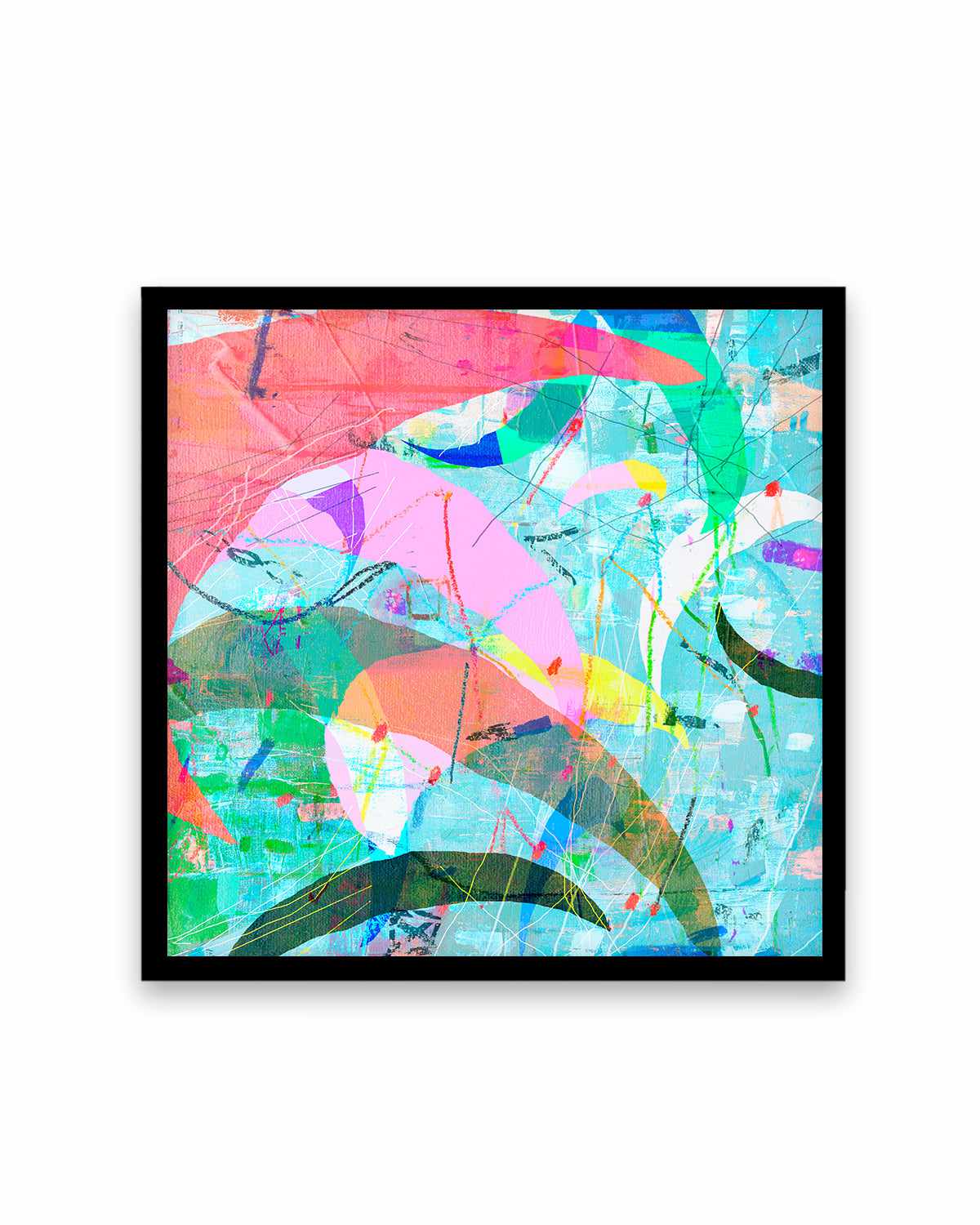 Pastel Neon II by Antonia Tzenova Art Print