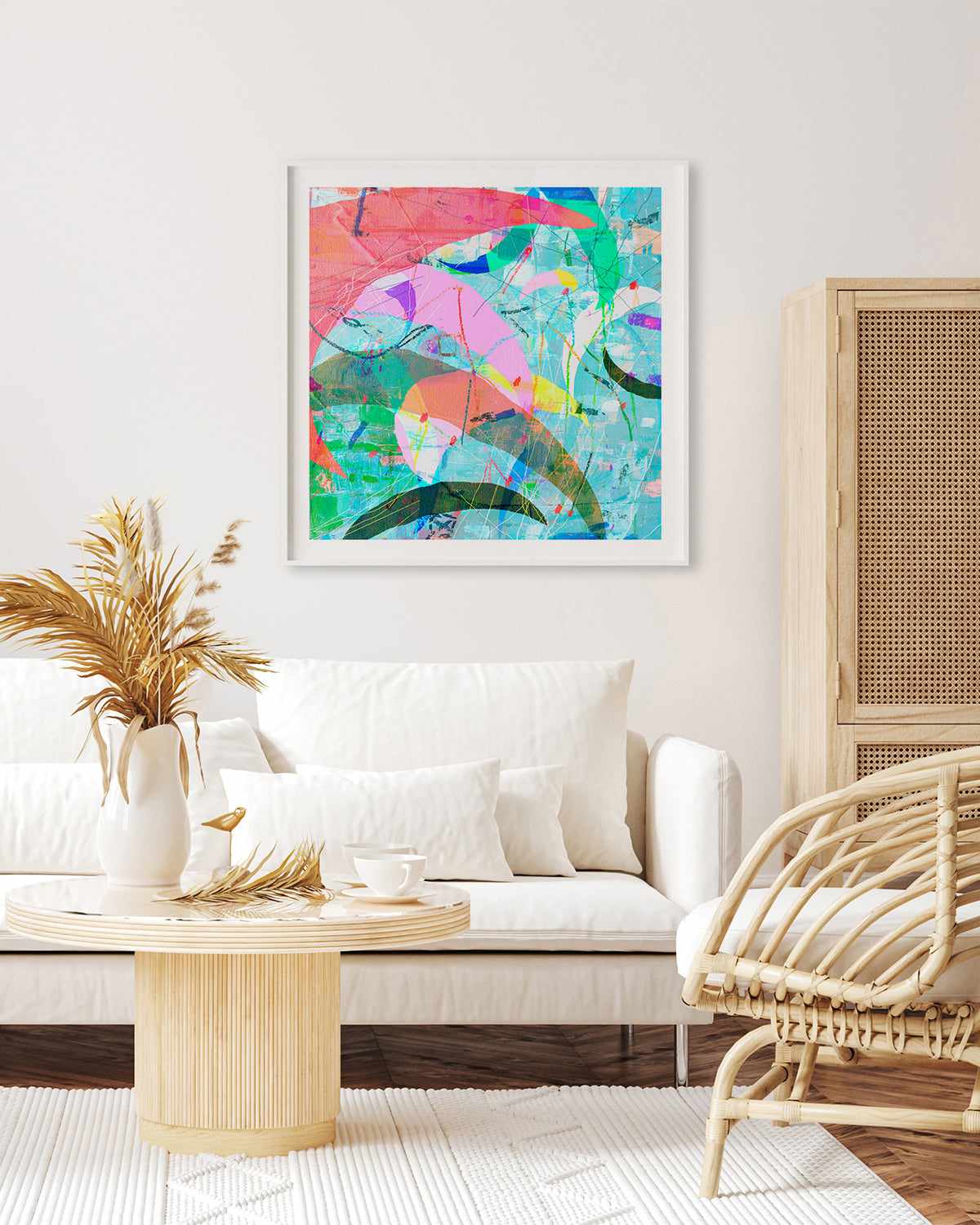 Pastel Neon II by Antonia Tzenova Art Print