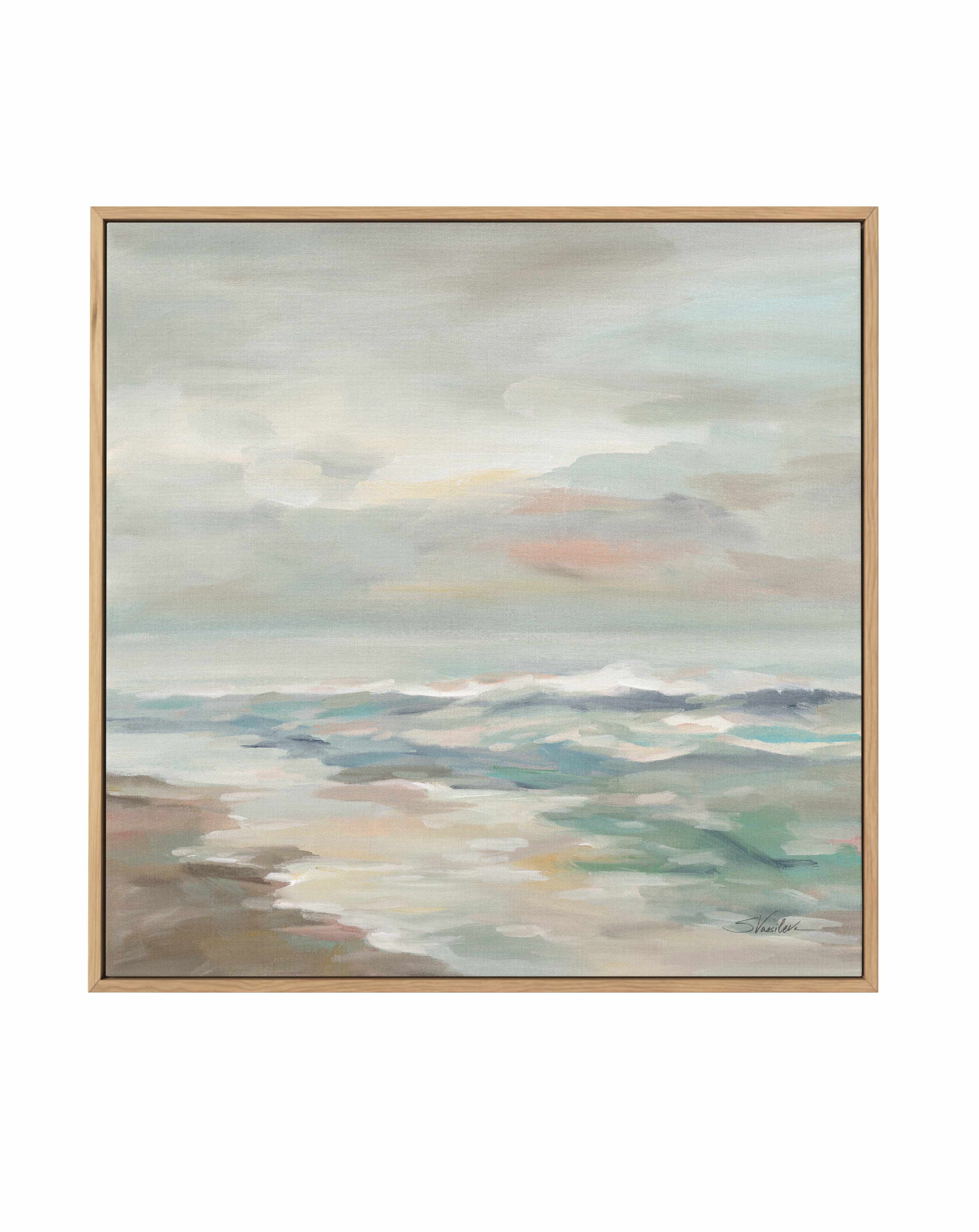 Pastel Tide | Framed Canvas Art Print