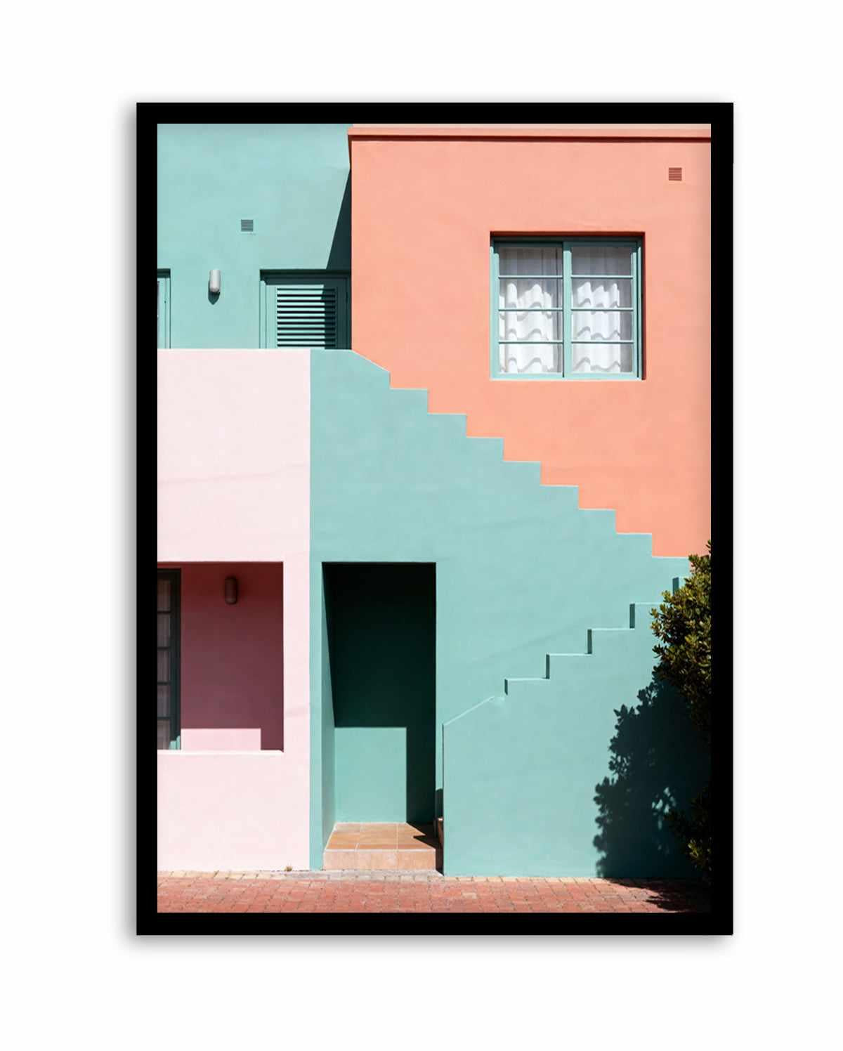 Pastel Villas II | Art Print from Olive et Oriel where you can shop wallpaper and artworks online