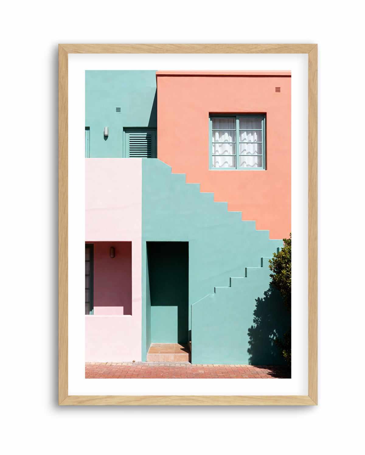 Pastel Villas II | Art Print from Olive et Oriel where you can shop wallpaper and artworks online