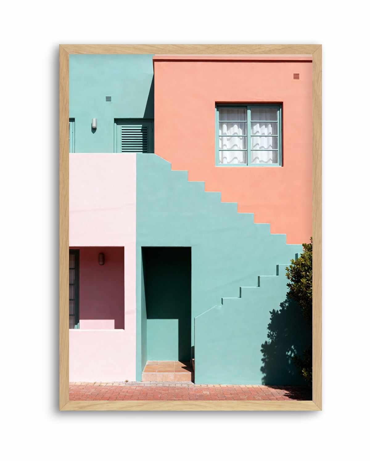 Pastel Villas II | Art Print from Olive et Oriel where you can shop wallpaper and artworks online