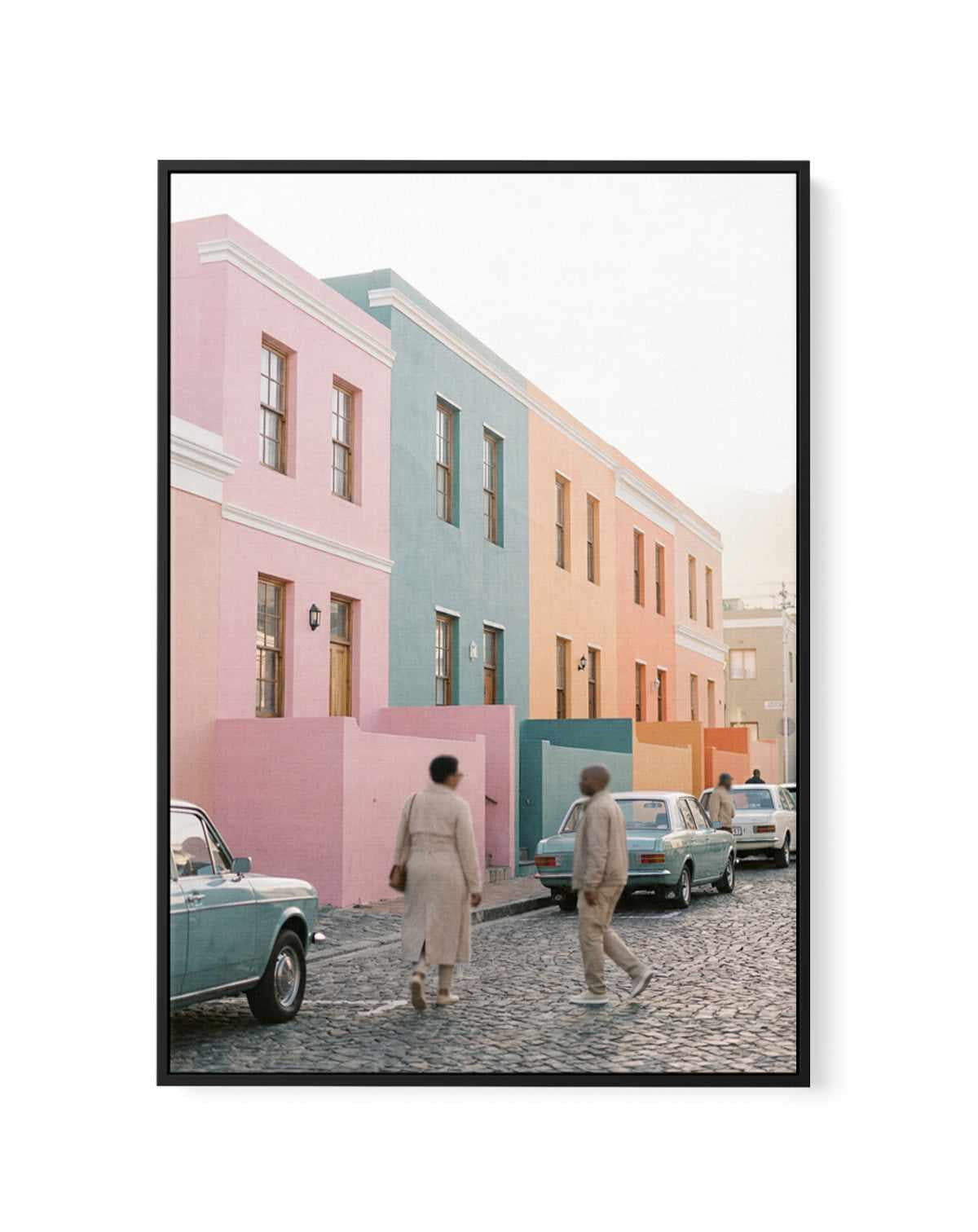 Pastel Villas III | Framed Canvas Art Print from Olive et Oriel where you can shop wallpaper and artworks online