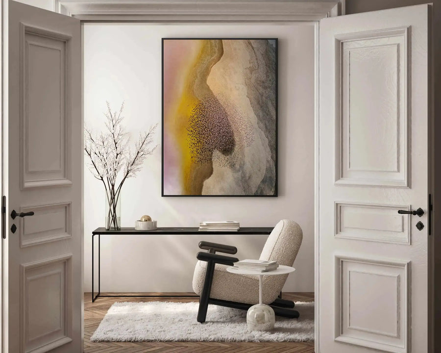 Pastel Earth by Phillip Chang | Framed Canvas Art Print from Olive et Oriel where you can shop wallpaper and artworks online