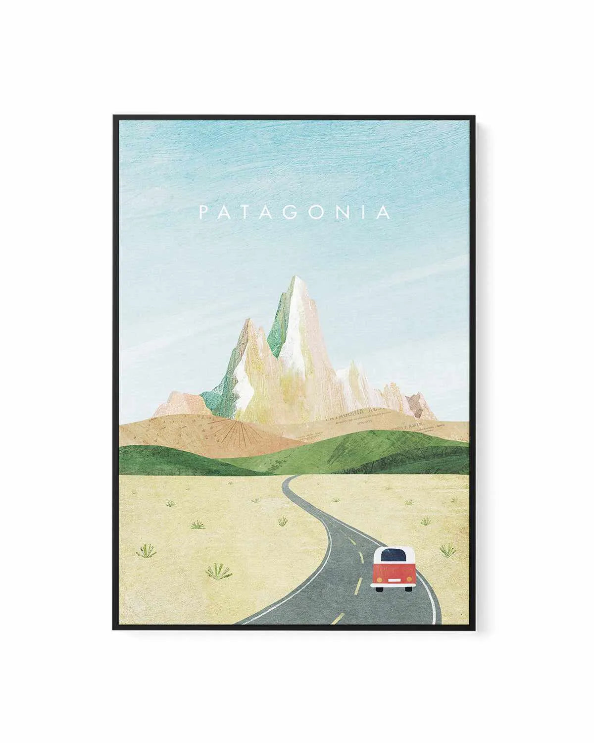 Patagonia by Henry Rivers | Framed Canvas Art Print from Olive et Oriel where you can shop wallpaper and artworks online