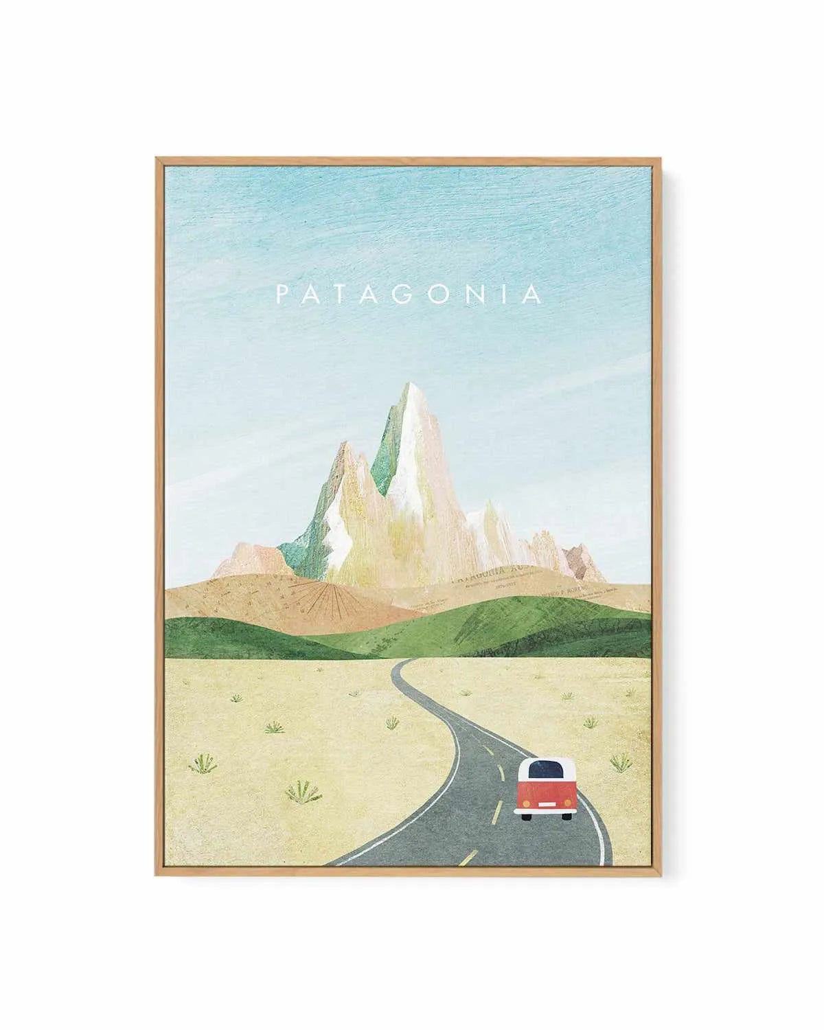Patagonia by Henry Rivers | Framed Canvas Art Print from Olive et Oriel where you can shop wallpaper and artworks online