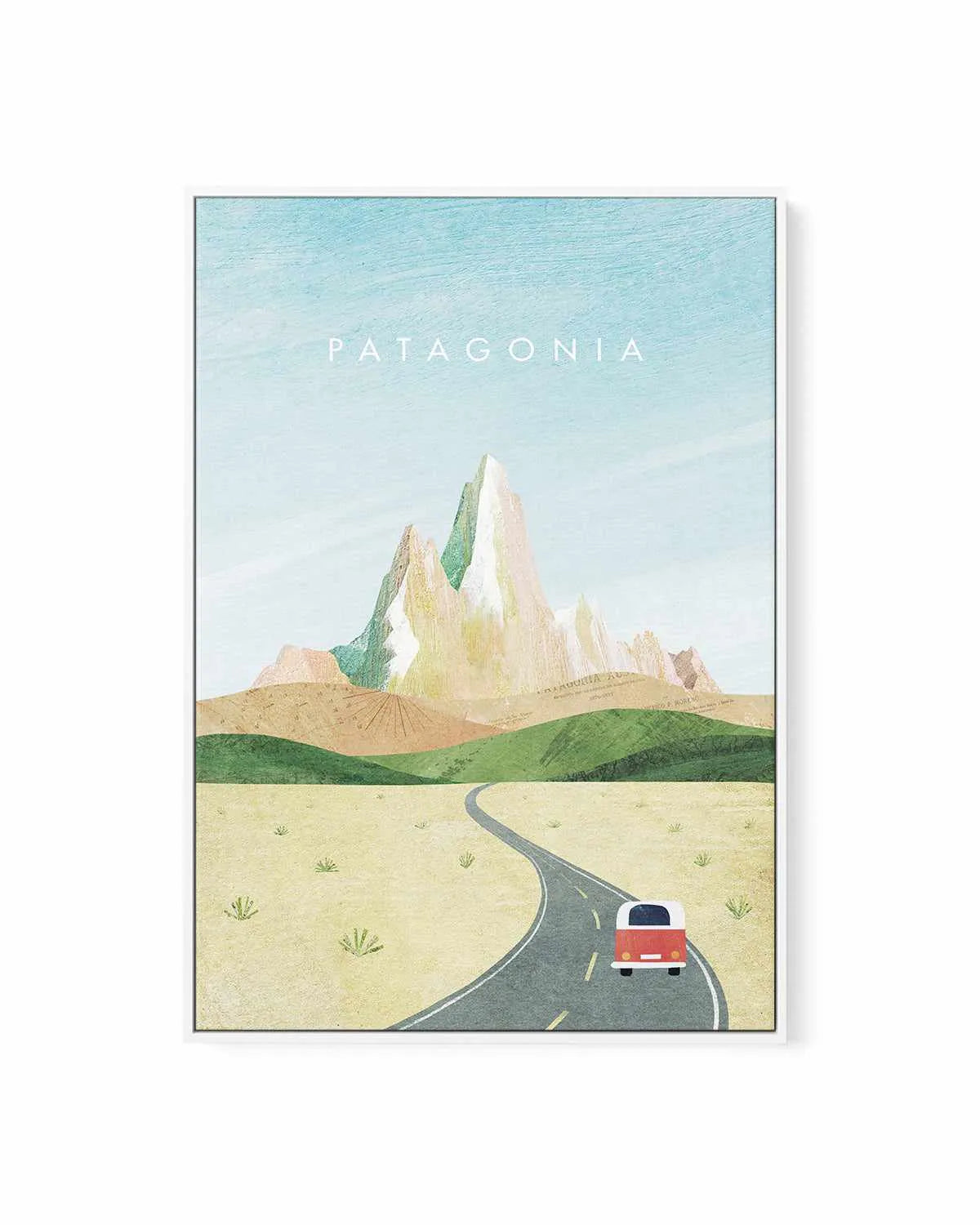 Patagonia by Henry Rivers | Framed Canvas Art Print from Olive et Oriel where you can shop wallpaper and artworks online