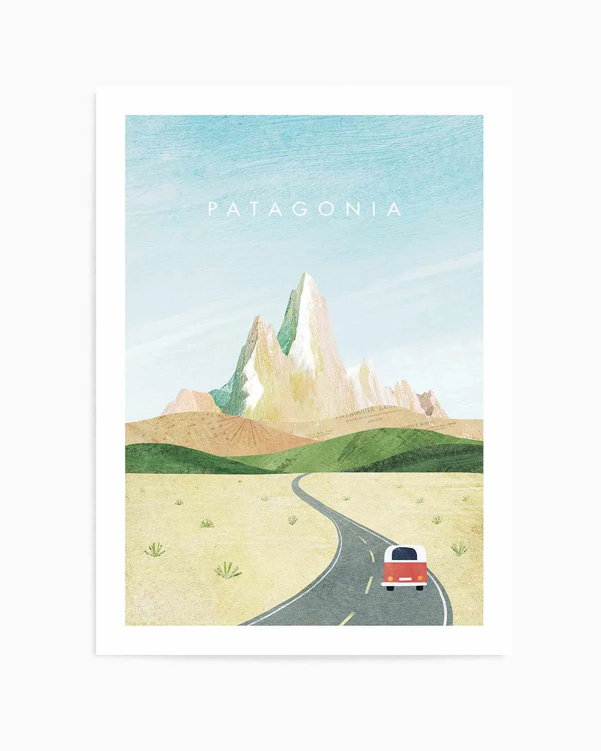 Patagonia by Henry Rivers Art Print from Olive et Oriel where you can shop wallpaper and artworks online