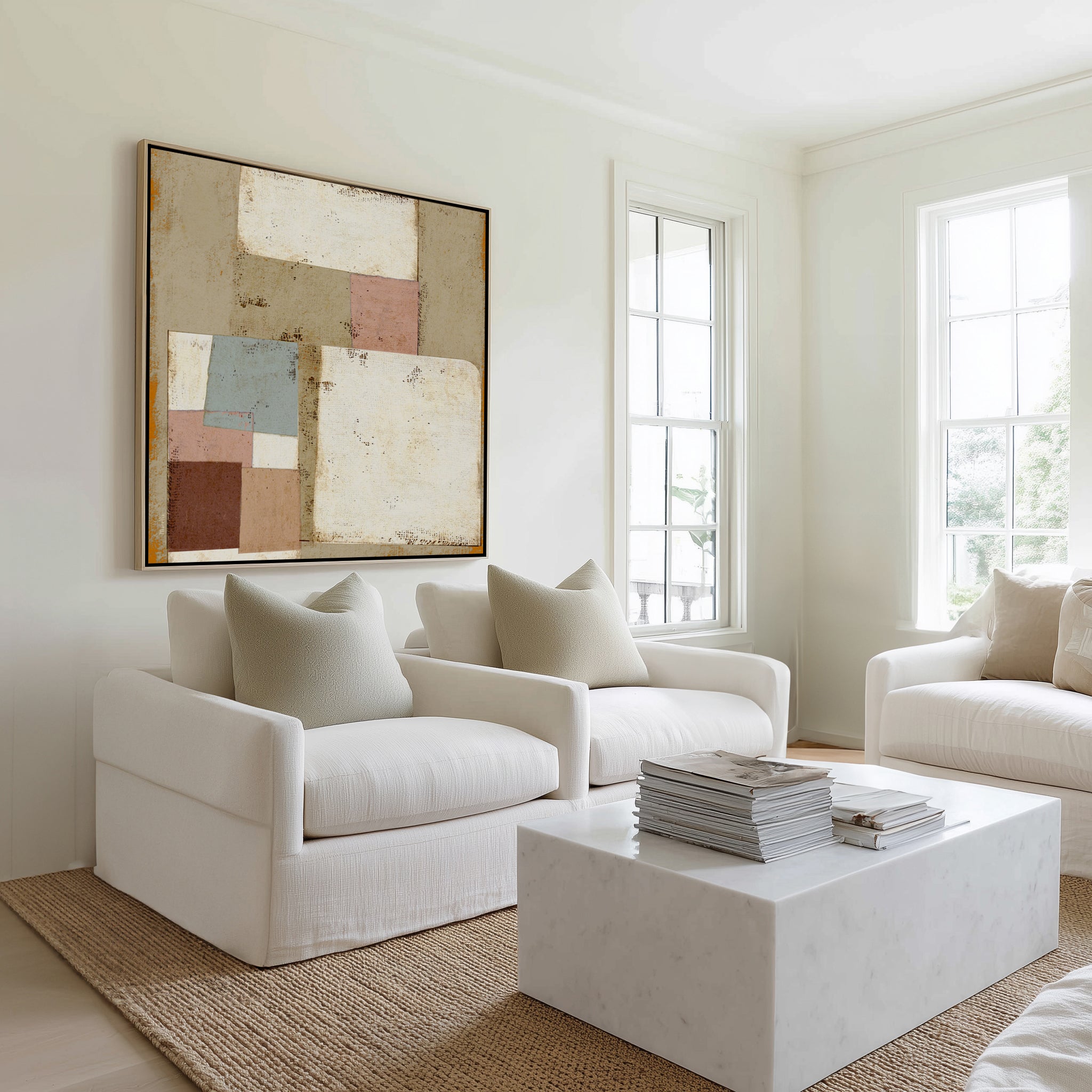Patchwork 2 by Marco Marella | Framed Canvas Art Print