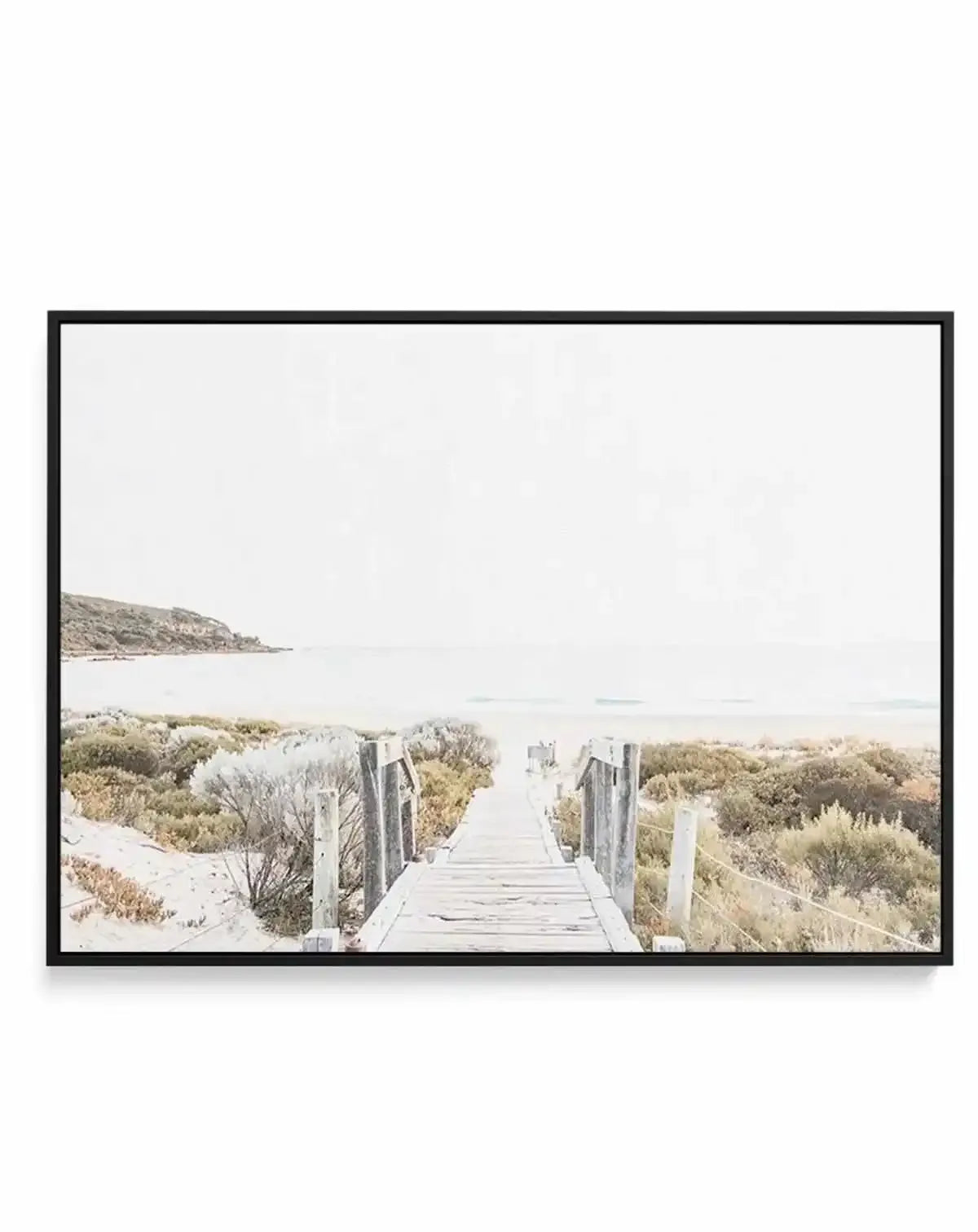 Path to Bunker Bay | Framed Canvas Art Print from Olive et Oriel where you can shop wallpaper and artworks online