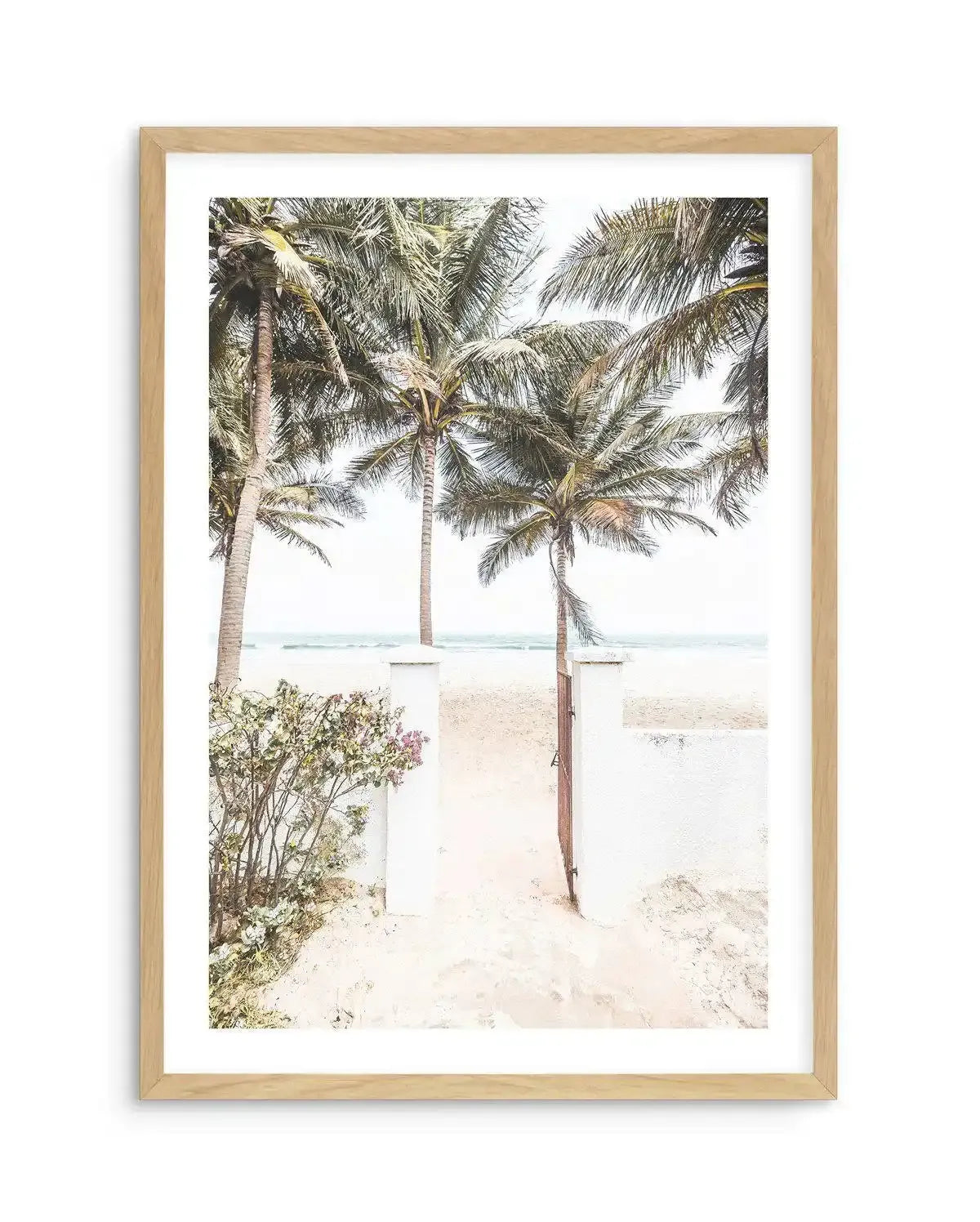 Path to Paradise Art Print-PRINT-Olive et Oriel-Olive et Oriel-A4 | 8.3" x 11.7" | 21 x 29.7cm-Oak-With White Border-Buy-Australian-Art-Prints-Online-with-Olive-et-Oriel-Your-Artwork-Specialists-Austrailia-Decorate-With-Coastal-Photo-Wall-Art-Prints-From-Our-Beach-House-Artwork-Collection-Fine-Poster-and-Framed-Artwork