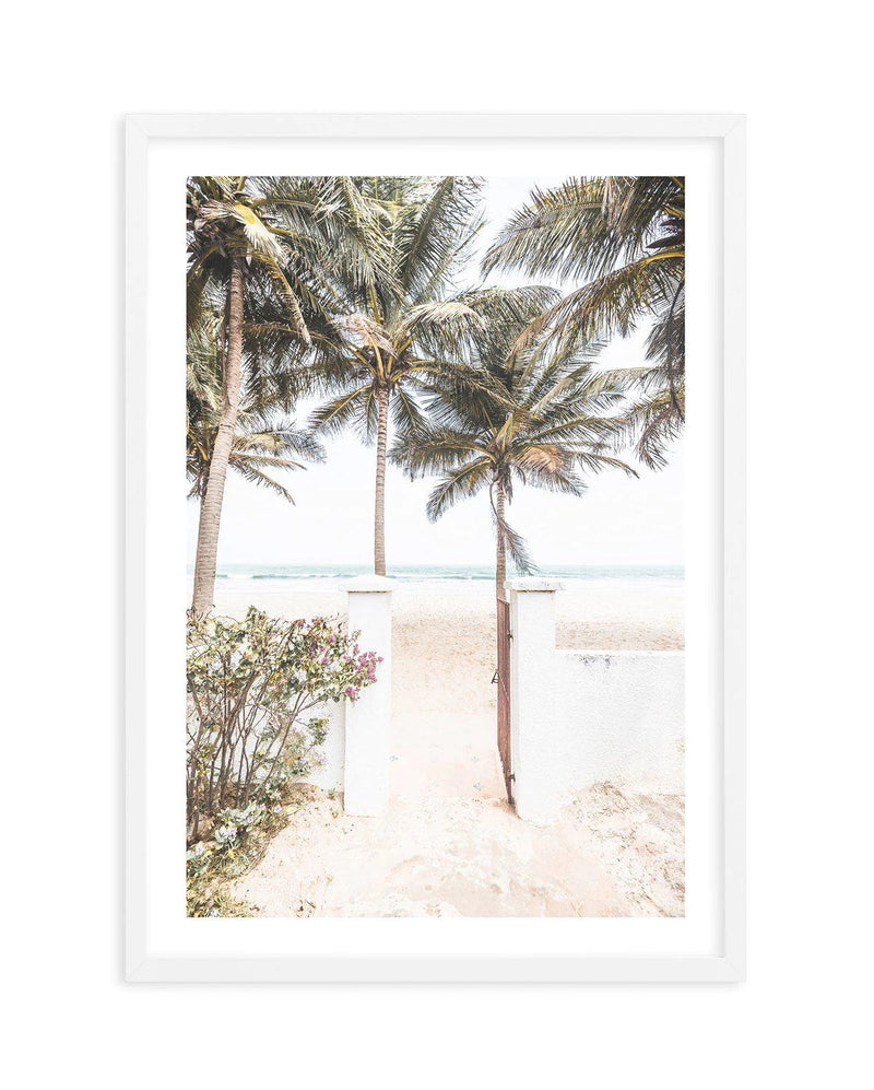 SALE 70x100 Path to Paradise | White | Framed Acrylic Art