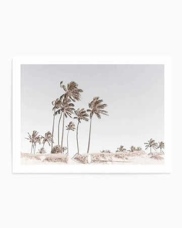 Path to the Sea, Gold Coast Art Print green coastal art print