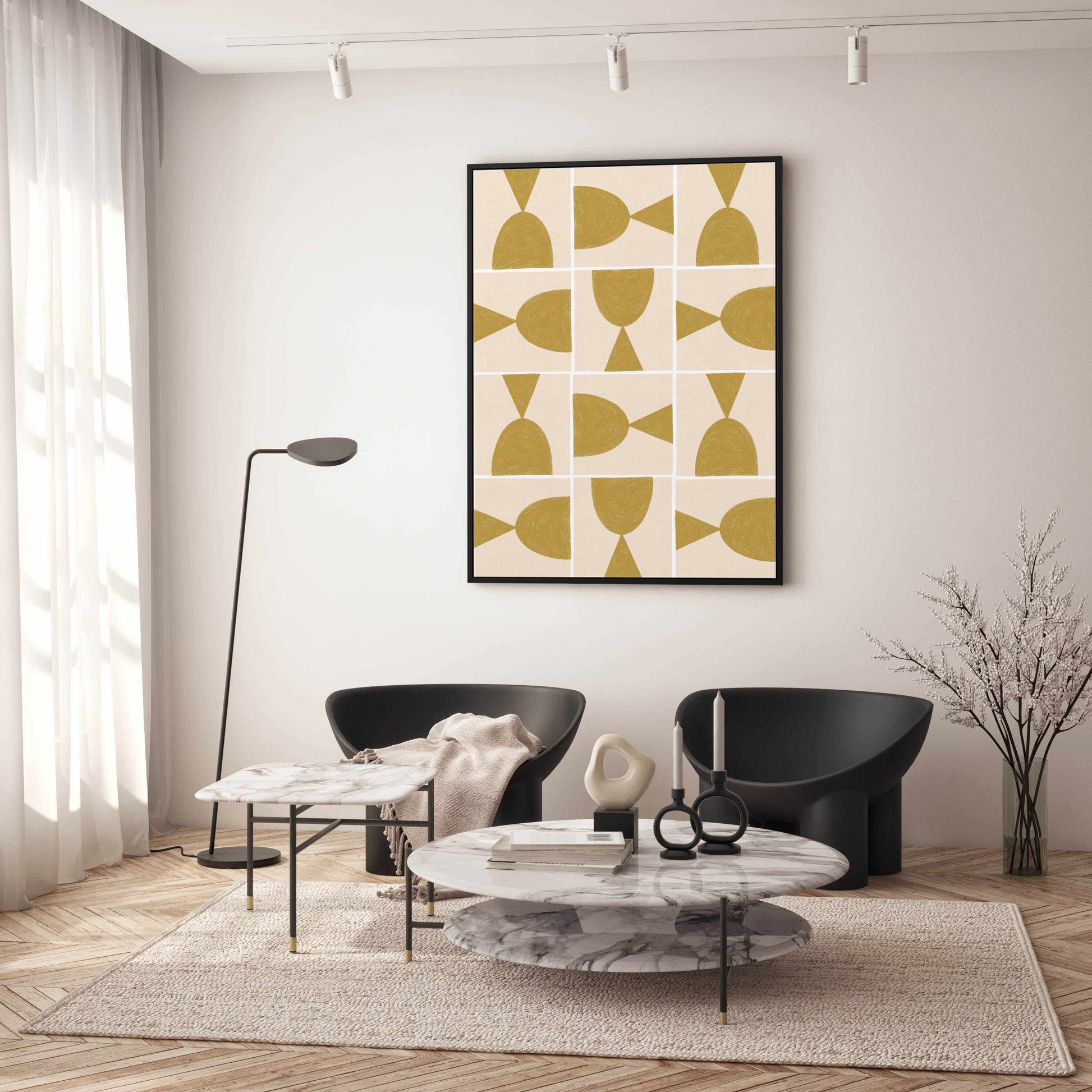 Pattern by Jenny Liz Rome | Framed Canvas Art Print from Olive et Oriel where you can shop wallpaper and artworks online