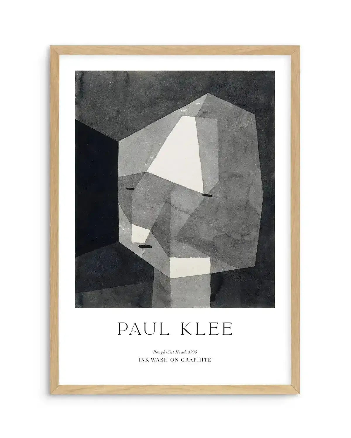Rough Cut Head 1935 by Paul Klee Art Print-PRINT-Olive et Oriel-Olive et Oriel-A5 | 5.8" x 8.3" | 14.8 x 21cm-Oak-With White Border-Buy-Australian-Art-Prints-Online-with-Olive-et-Oriel-Your-Artwork-Specialists-Austrailia-Decorate-With-Coastal-Photo-Wall-Art-Prints-From-Our-Beach-House-Artwork-Collection-Fine-Poster-and-Framed-Artwork