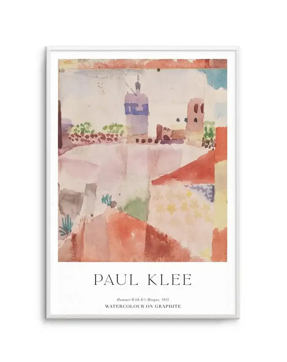 Hammet With It's Mosque 1914 by Paul Klee Art Print-PRINT-Olive et Oriel-Olive et Oriel-A5 | 5.8" x 8.3" | 14.8 x 21cm-Unframed Art Print-With White Border-Buy-Australian-Art-Prints-Online-with-Olive-et-Oriel-Your-Artwork-Specialists-Austrailia-Decorate-With-Coastal-Photo-Wall-Art-Prints-From-Our-Beach-House-Artwork-Collection-Fine-Poster-and-Framed-Artwork